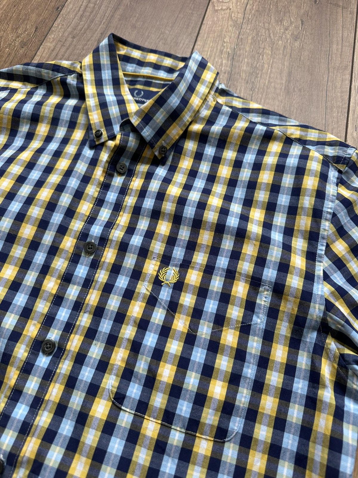 Fred Perry × Vintage Shirts Fred Perry Vintage M short sleeve Size US M / EU 48-50 / 2 - 2 Thumbnail
