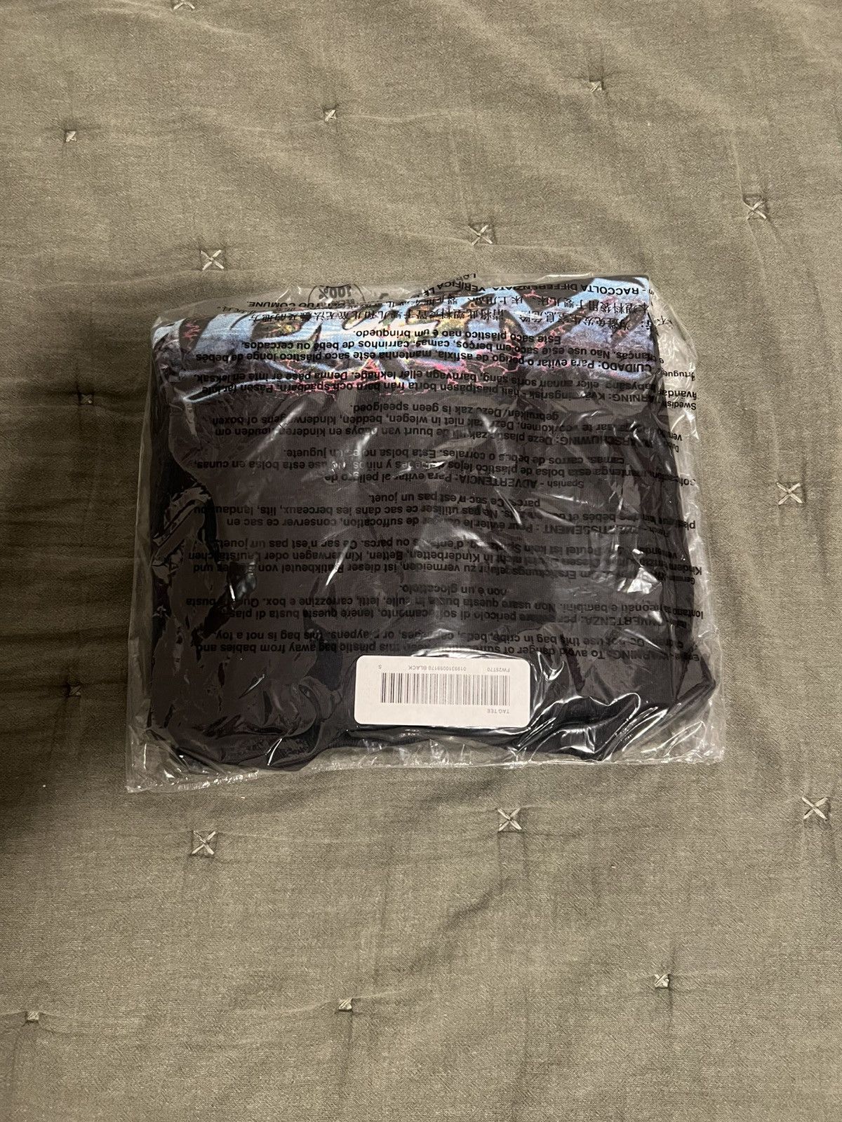 Supreme Tag Tee Black Size Small