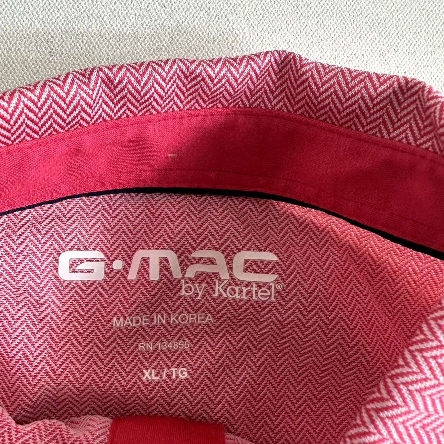 Vintage G-mac By Kartel Golf Polo Shirt Mens XL Hot Pink Geometric Print Preppy Polo Shirt Mens XL Hot Pink Geometric Print Size US XL / EU 56 / 4 - 6 Thumbnail