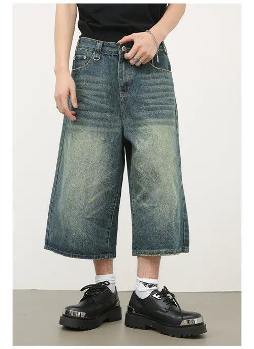 Japanese Brand Vintage distressed denim shorts loose wideKoizumi x Kon Size US 32 / EU 48 - 4 Thumbnail