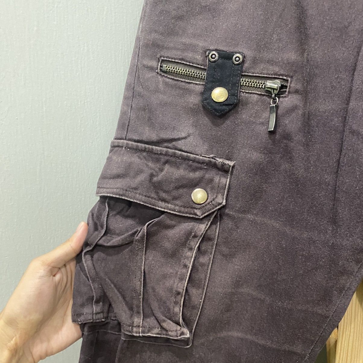 semanticdesign Semantic Design Japan Multi-Pocket 3D Flared Cargo Pants Size US 30 / EU 46 - 9 Thumbnail