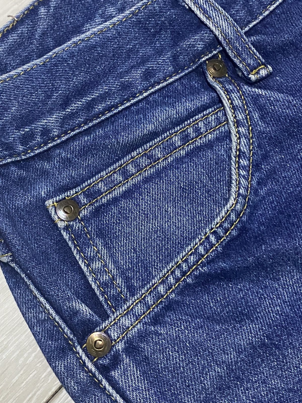 Lee × Number (N)ine Vintage Lee Blue Wash Distressed Loose Jeans Size US 30 / EU 46 - 9 Thumbnail