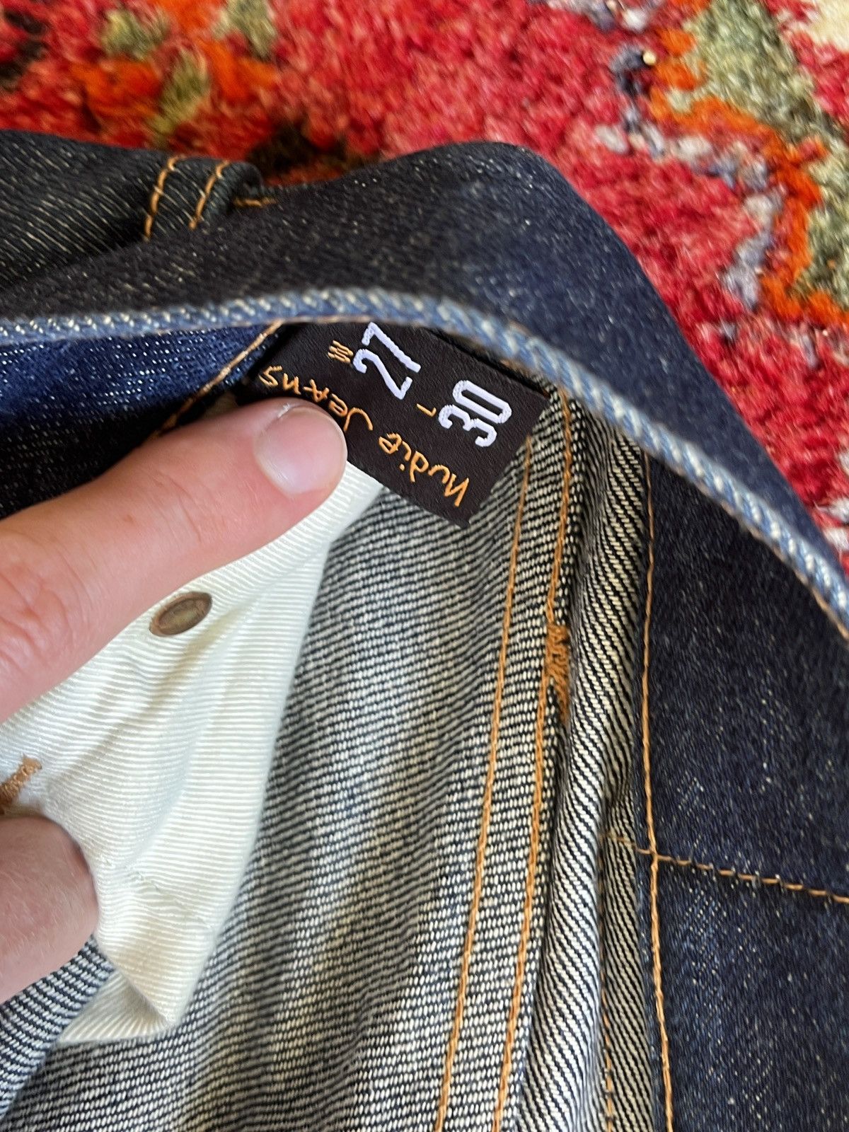 Nudie Jeans Brand new Gritty Jackson Nudie Jeans in Navy Size US 27 - 3 Thumbnail