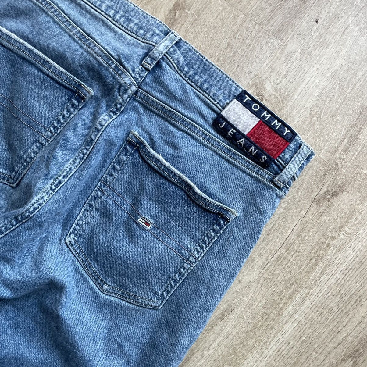 Tommy Hilfiger × Vintage Tommy Hillfiger Y2K Crazy Denim Workwear Carpenter Size US 30 / EU 46 - 3 Thumbnail