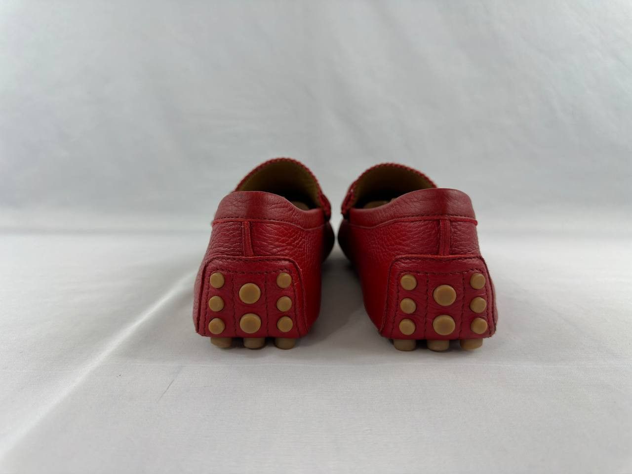 Gucci Gucci Red Leather Web Detail Horsebit Loafers Size US 10 / EU 43 - 11 Thumbnail