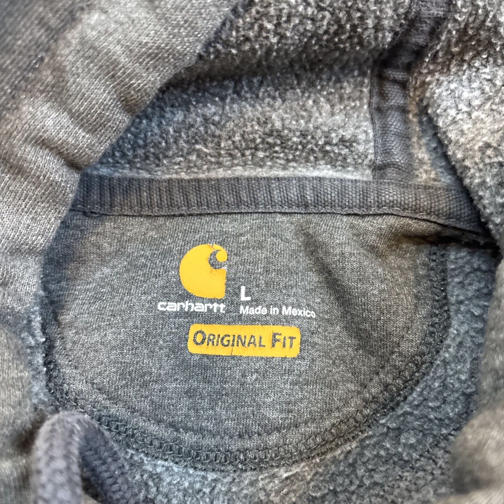 Carhartt Carhartt Original Fit Mens Hoodie Sweatshirt Pullover Grey L - Regular Fit, Pockets, Crew Neck, Genuine Carhartt Size US L / EU 52-54 / 3 - 4 Thumbnail
