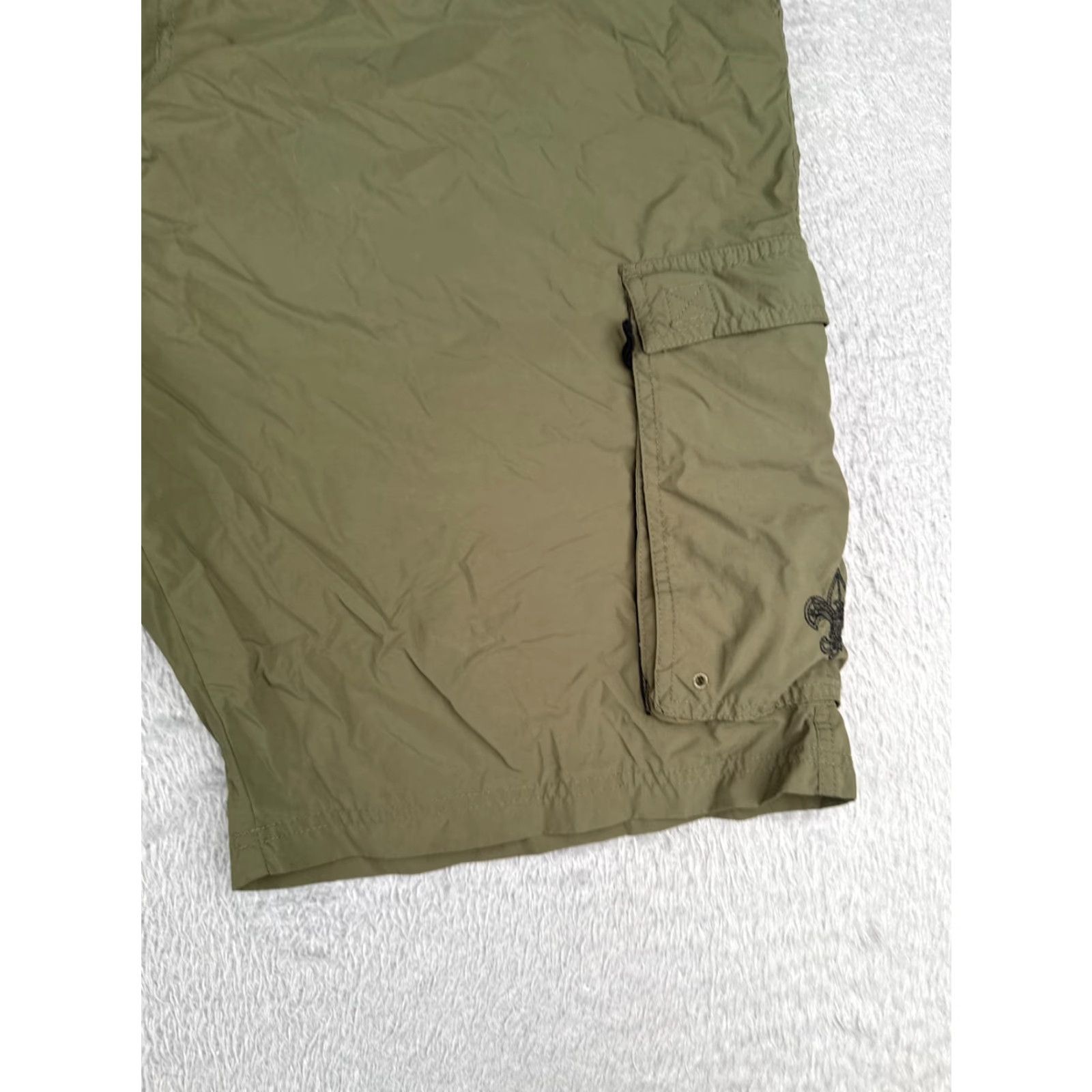 Vintage VINTAGE Boy Scouts Shorts Adult 2XL XXL Green Centennial Uniform Supplex Nylon Cargo Men Green Shorts Nylon Boy Scouts of America Size US 27 - 2 Thumbnail