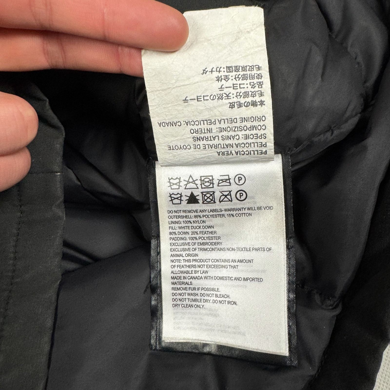 Canada Goose Canada Goose Black Hooded Full Zip Parka Jacket Small Size S / US 4 / IT 40 - 18 Thumbnail