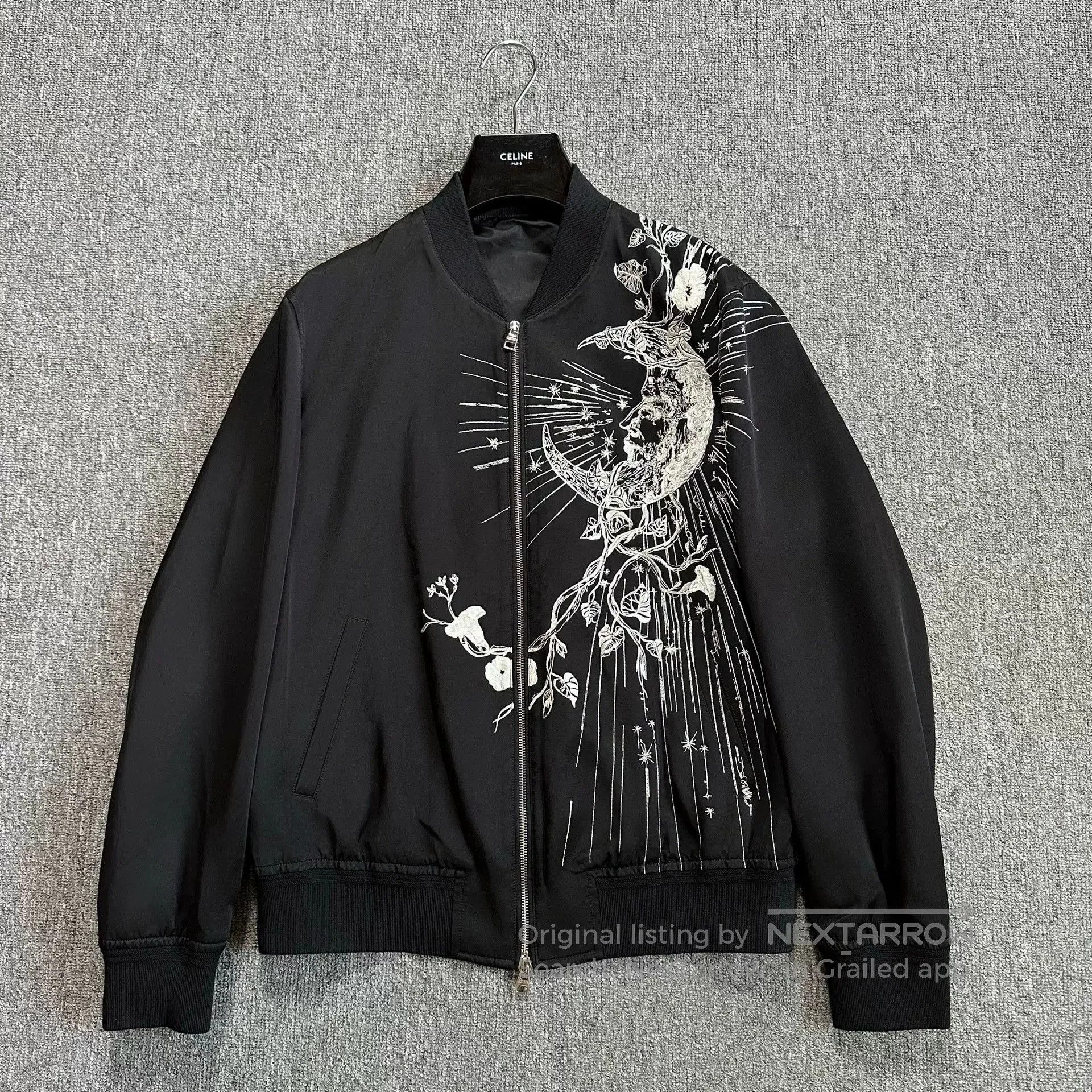 Alexander McQueen Alexander McQueen Black Embroidered Jacket. Size US L / EU 52-54 / 3 - 1 Thumbnail
