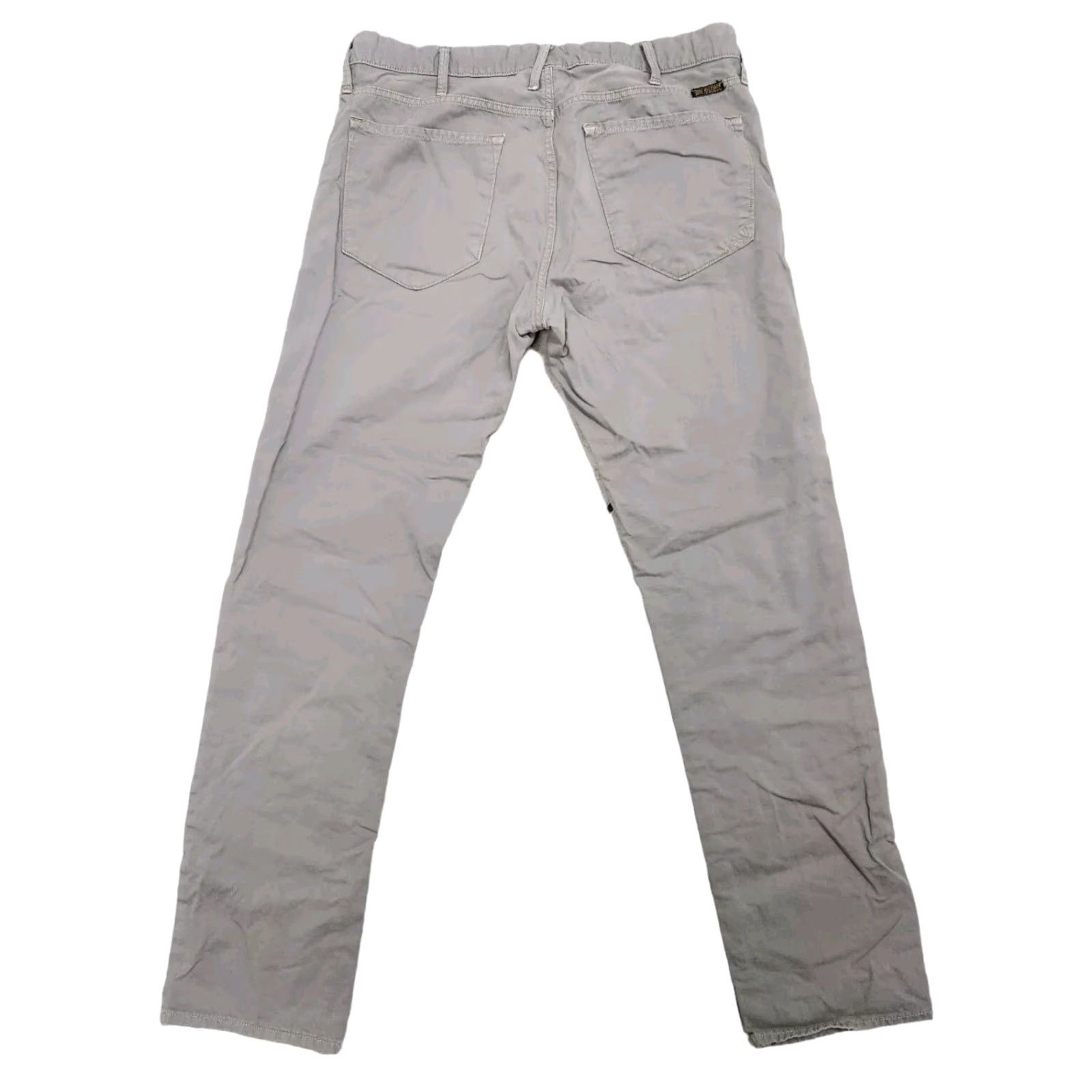 True Religion Rocco Tailored Overdye Twill Jeans Pants Gray Button Fly 33x32 Slim Men