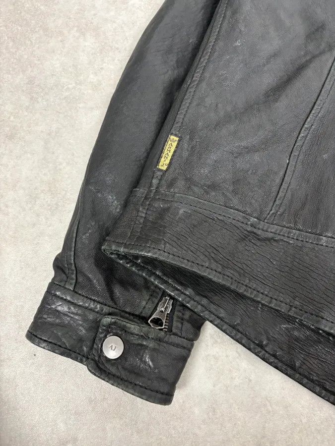 Armani 2000s Armani Spy Black Leather Jacket Size US L / EU 52-54 / 3 - 8 Thumbnail