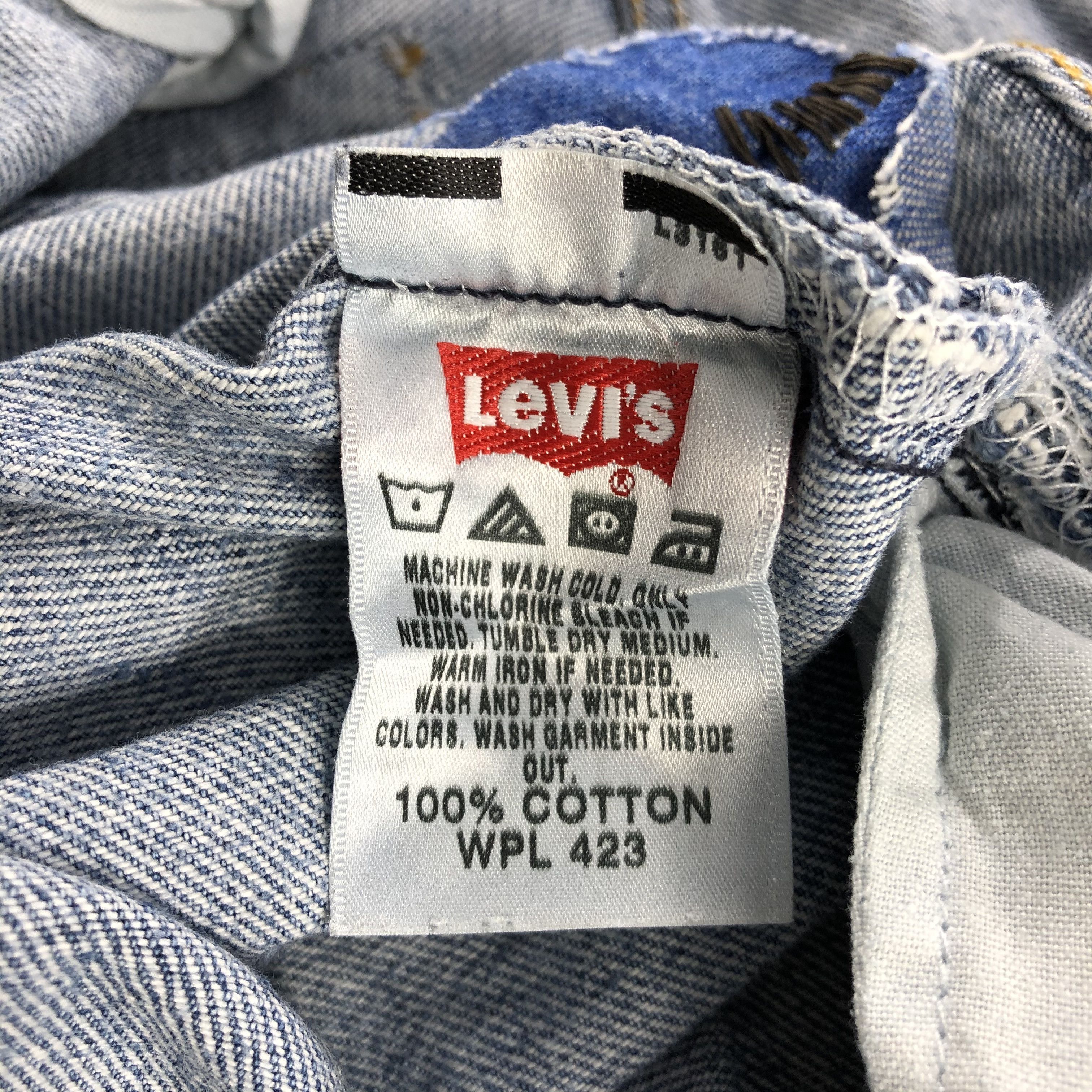 Levi's Vintage Blue Wash Levis 501 Jeans-J2029 Size US 32 / EU 48 - 14 Thumbnail