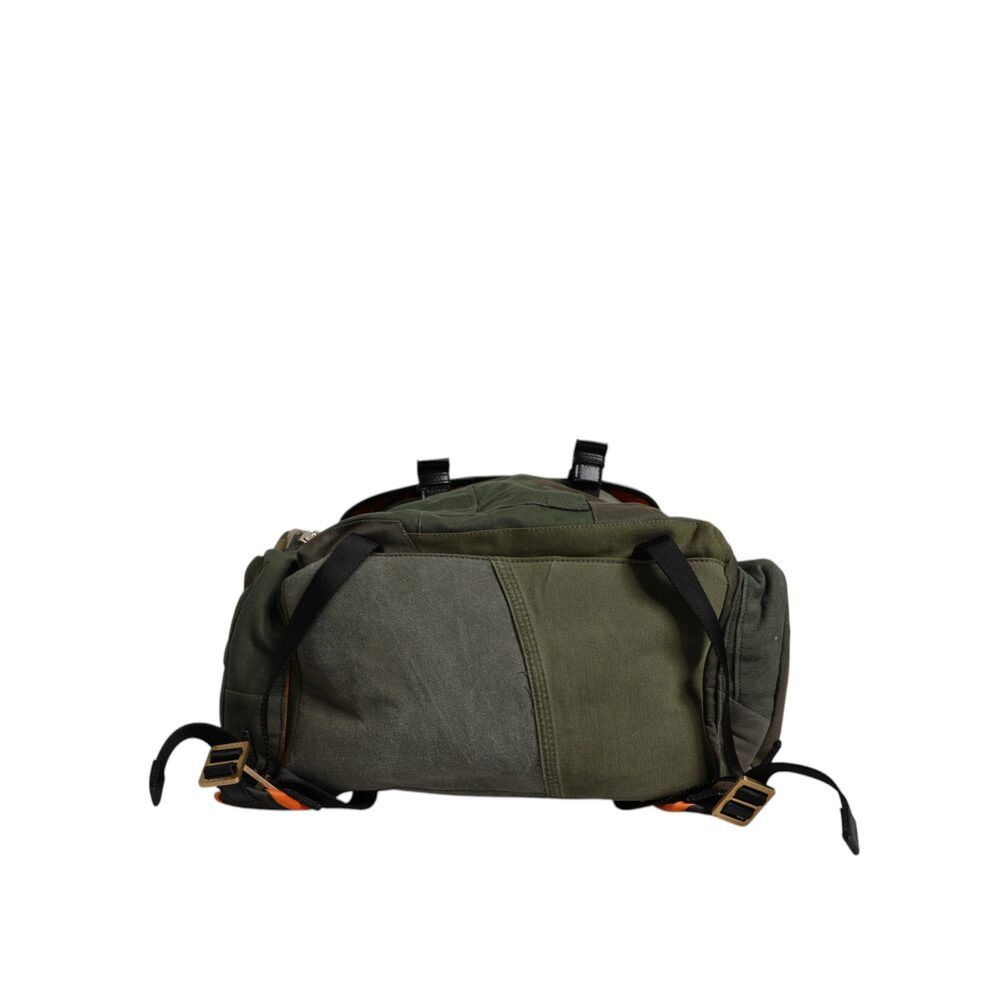 Dolce & Gabbana Dolce & Gabbana Military Green Patchwork Travel Backpack Bag Size ONE SIZE - 6 Thumbnail