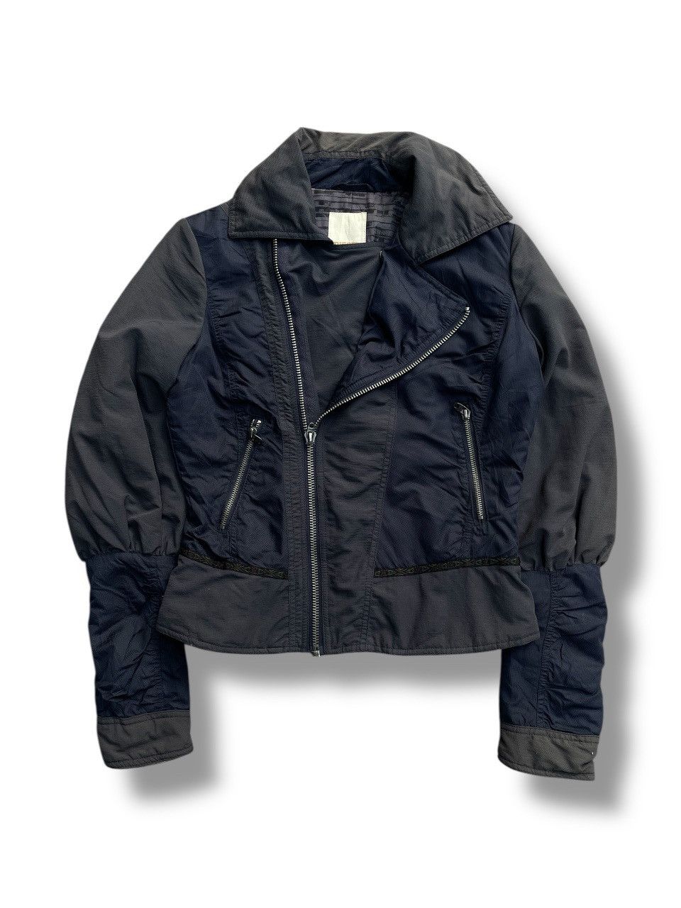 Diesel Diesel Assymetrical Punk Style Nylon Jacket Size S / US 4 / IT 40 - 1 Thumbnail