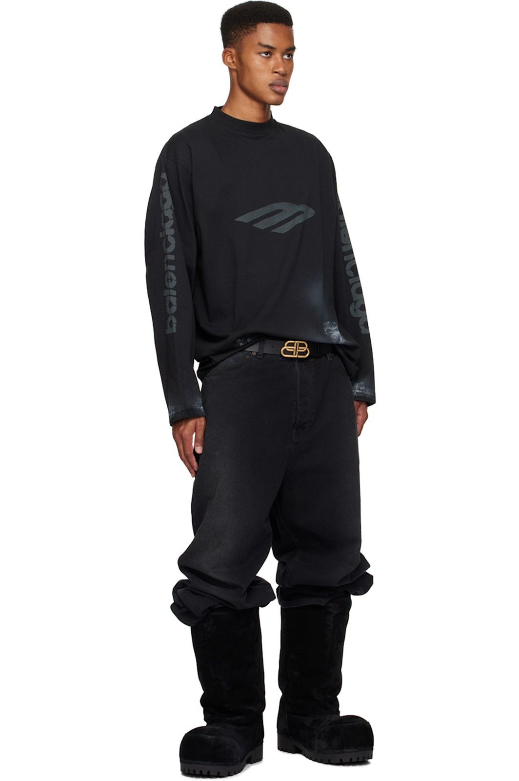 Balenciaga Balenciaga BB Leather Logo Belt Size ONE SIZE - 3 Thumbnail