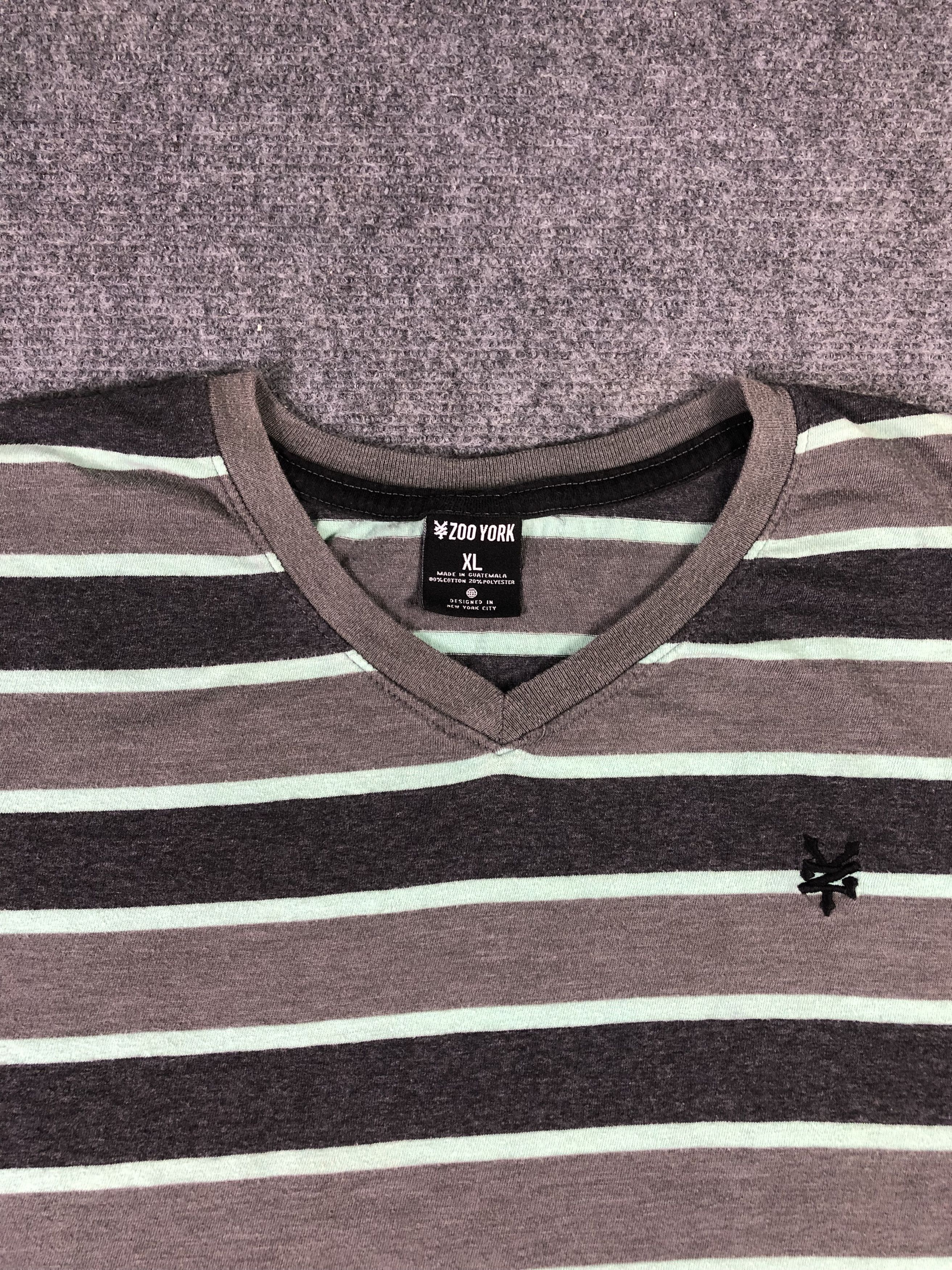 Zoo York Zoo York Stripe Tshirt Size US XL / EU 56 / 4 - 2 Thumbnail
