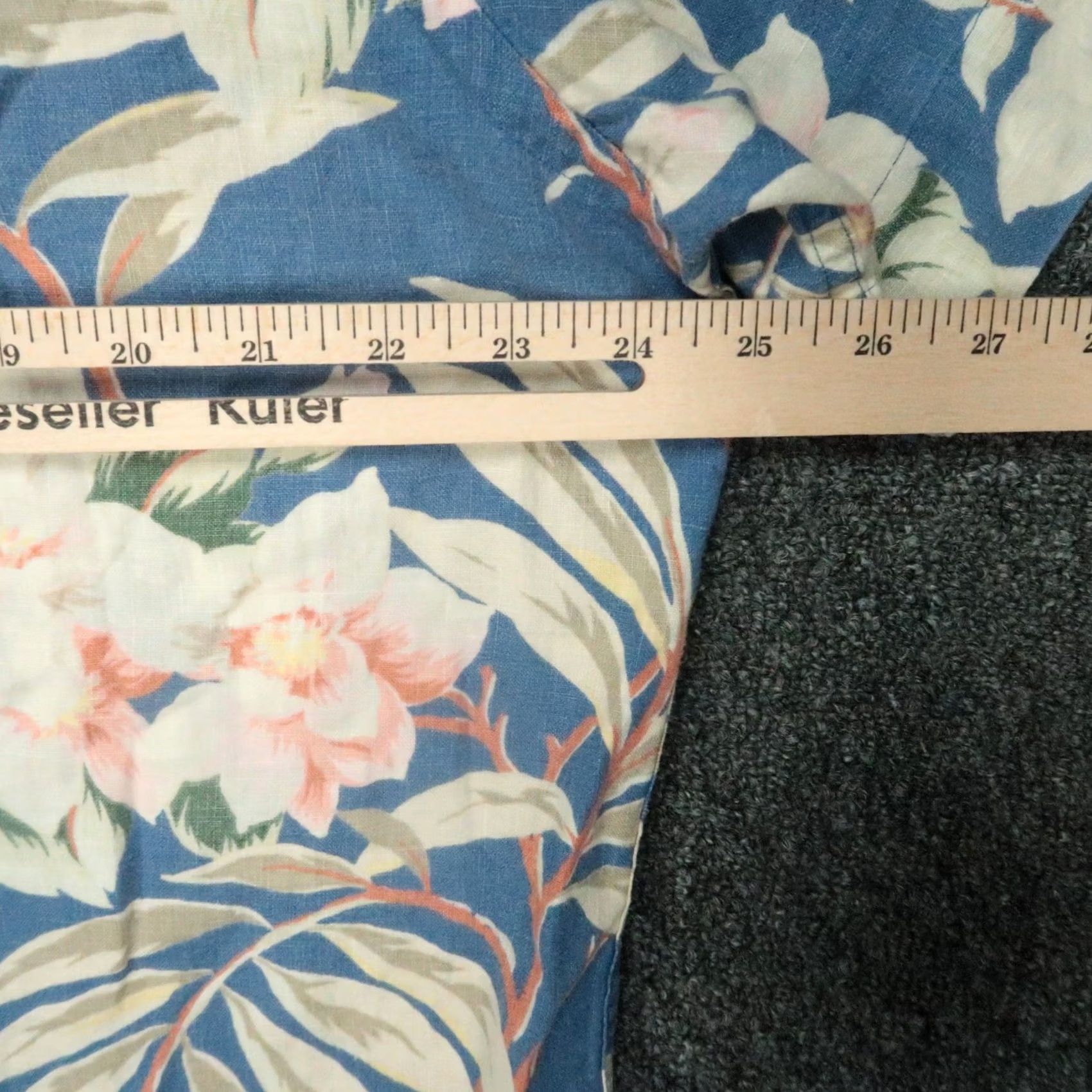 Polo Ralph Lauren VINTAGE Polo Ralph Lauren Shirt Mens XL Blue Floral Linen Hawaiian VTG Size US XL / EU 56 / 4 - 6 Thumbnail
