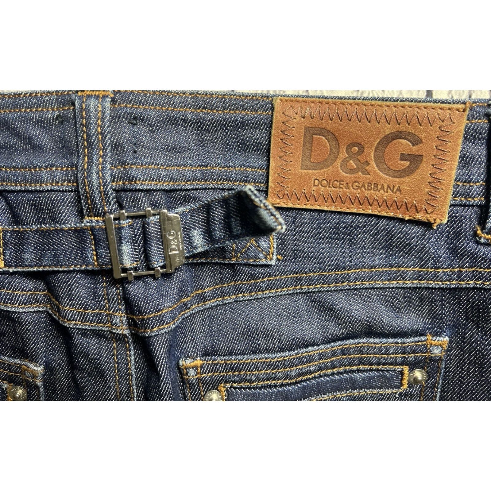 Dolce & Gabbana VINTAGE Dolce&Gabbana Layered Denim Maxi Skirt Women 90s Italy Brown Size 26 Long Size 26" / US 2 / IT 38 - 5 Thumbnail