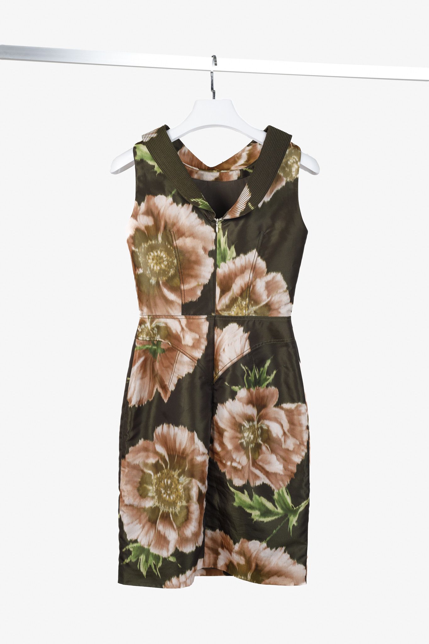 Zac Posen Zac Posen Floral Print Structured Neckline Dress Size S / US 4 / IT 40 - 2 Thumbnail