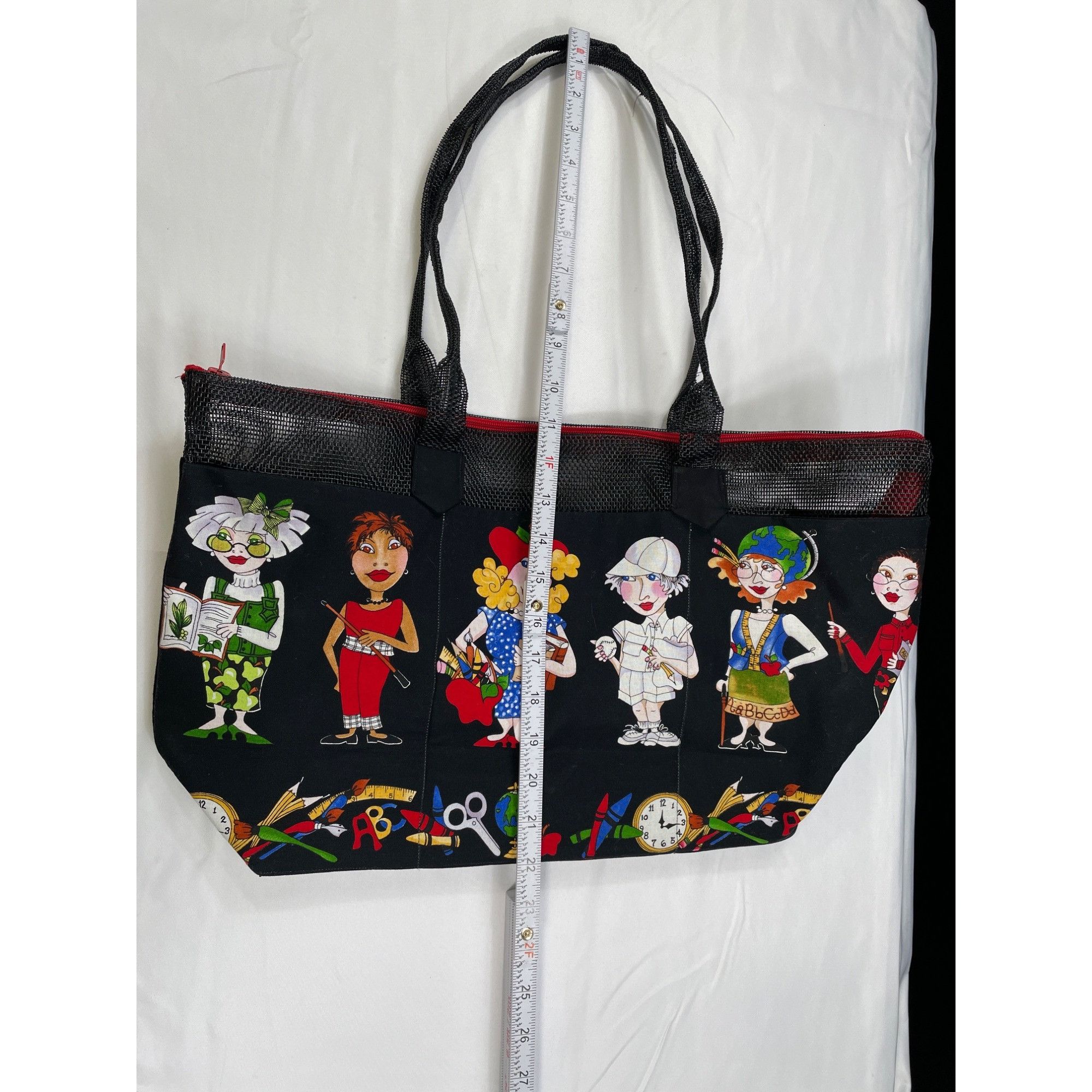 Other Colorful Womens Large Mesh Tote Bag SKU 7552 Size ONE SIZE - 7 Thumbnail