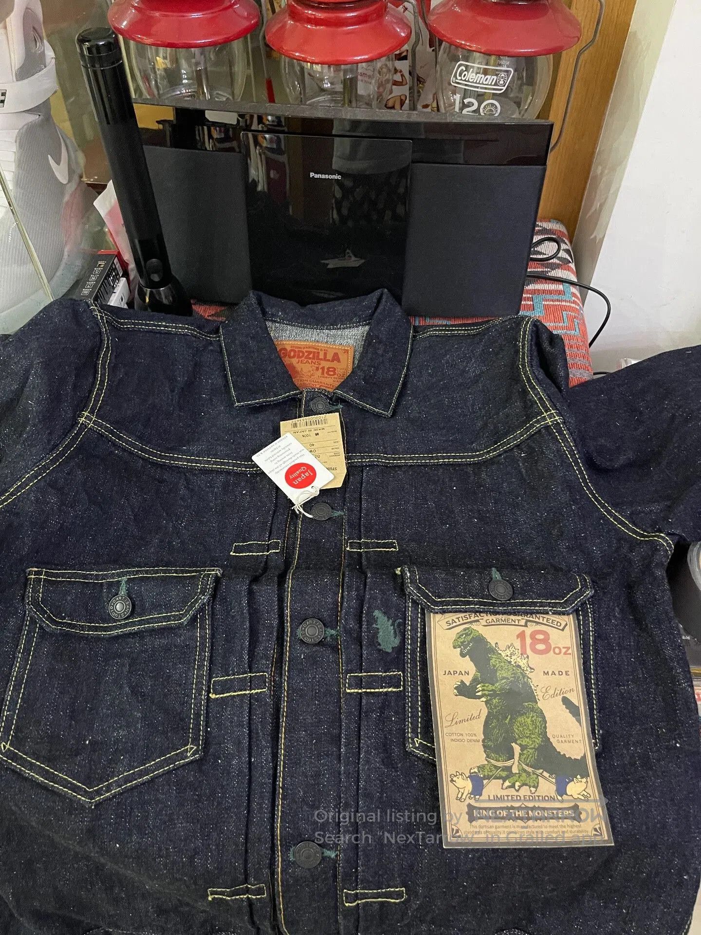 Studio D'Artisan Studio D'Artisan Godzilla 18oz Denim Jacket. Size US XXS / EU 40 - 1 Thumbnail