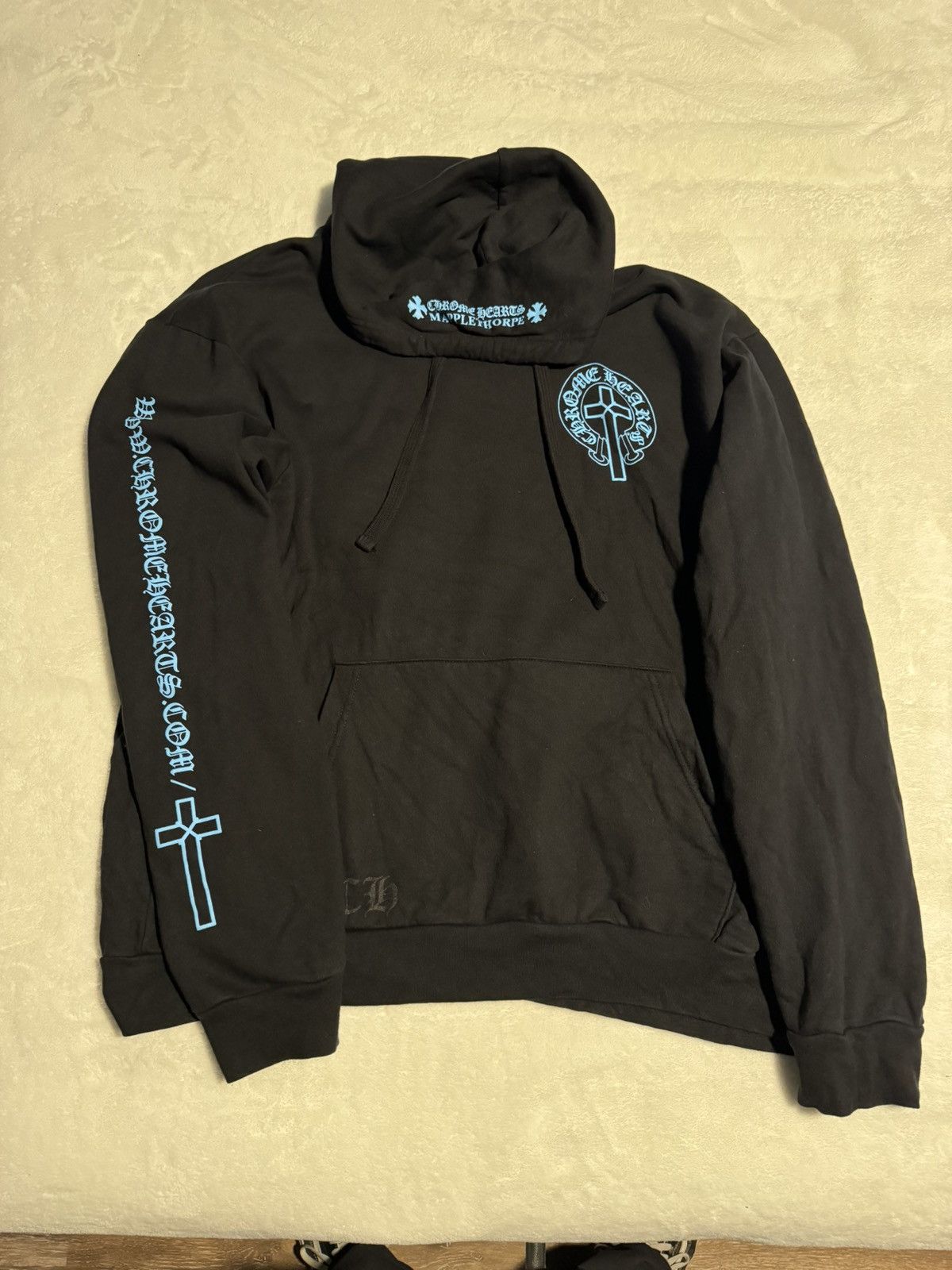 image of Chrome Hearts Mapplethorpe Hoodie in Black, Men's (Size XL)