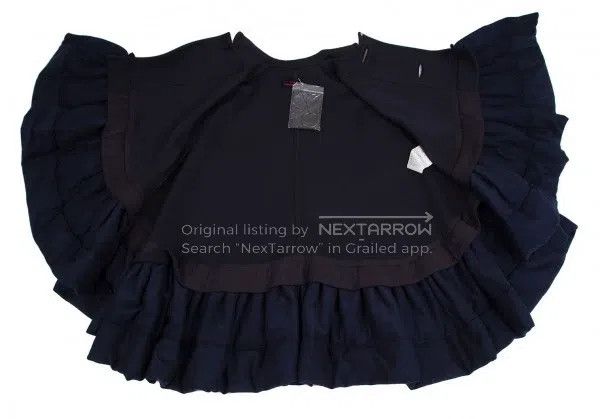 Comme des Garcons Comme Des Garcons Navy Retro Big Button Jacket Size S / US 4 / IT 40 - 7 Thumbnail