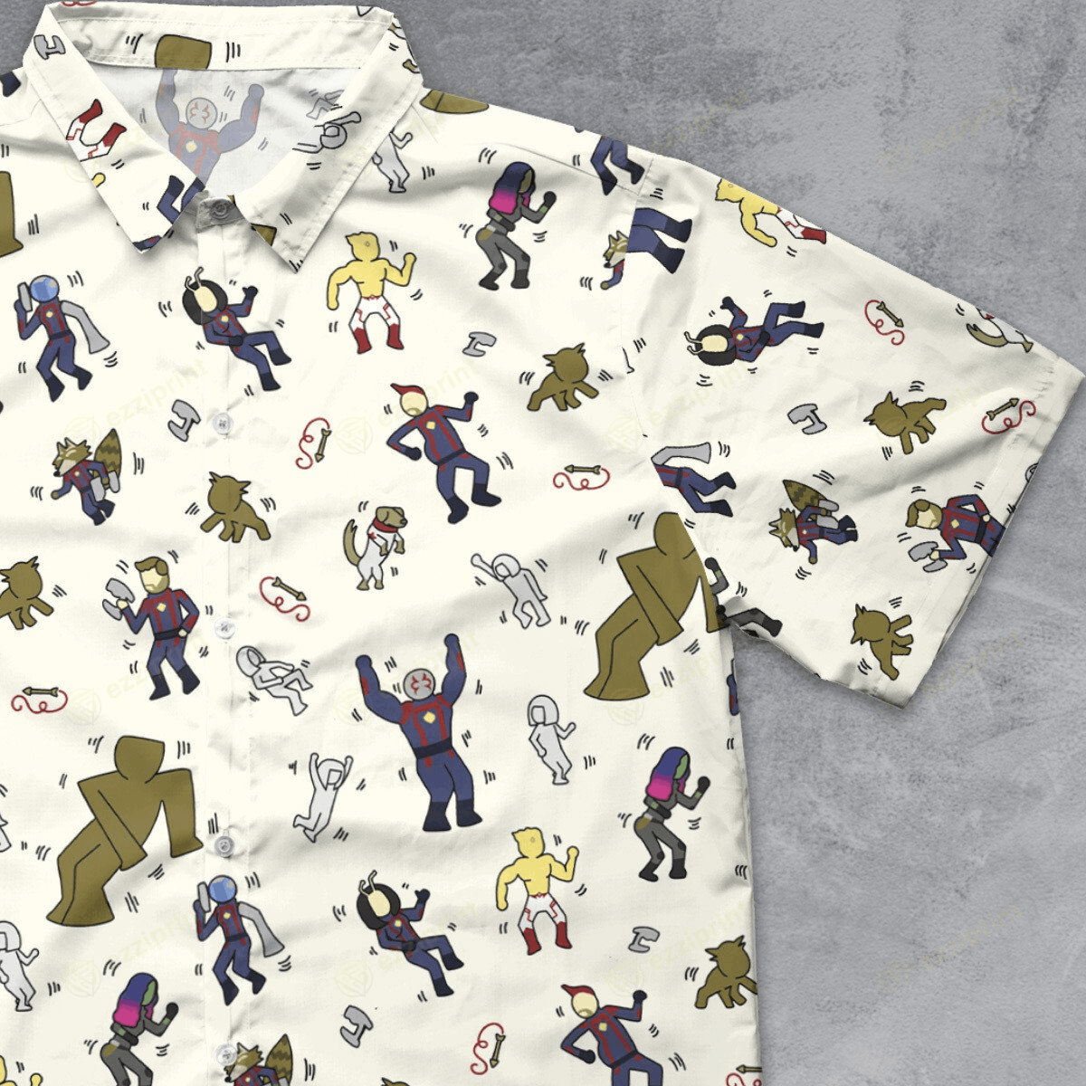 The Unbranded Brand Guardians Of The Galaxy Dance Move Button Down Shirt Size US M / EU 48-50 / 2 - 1 Thumbnail