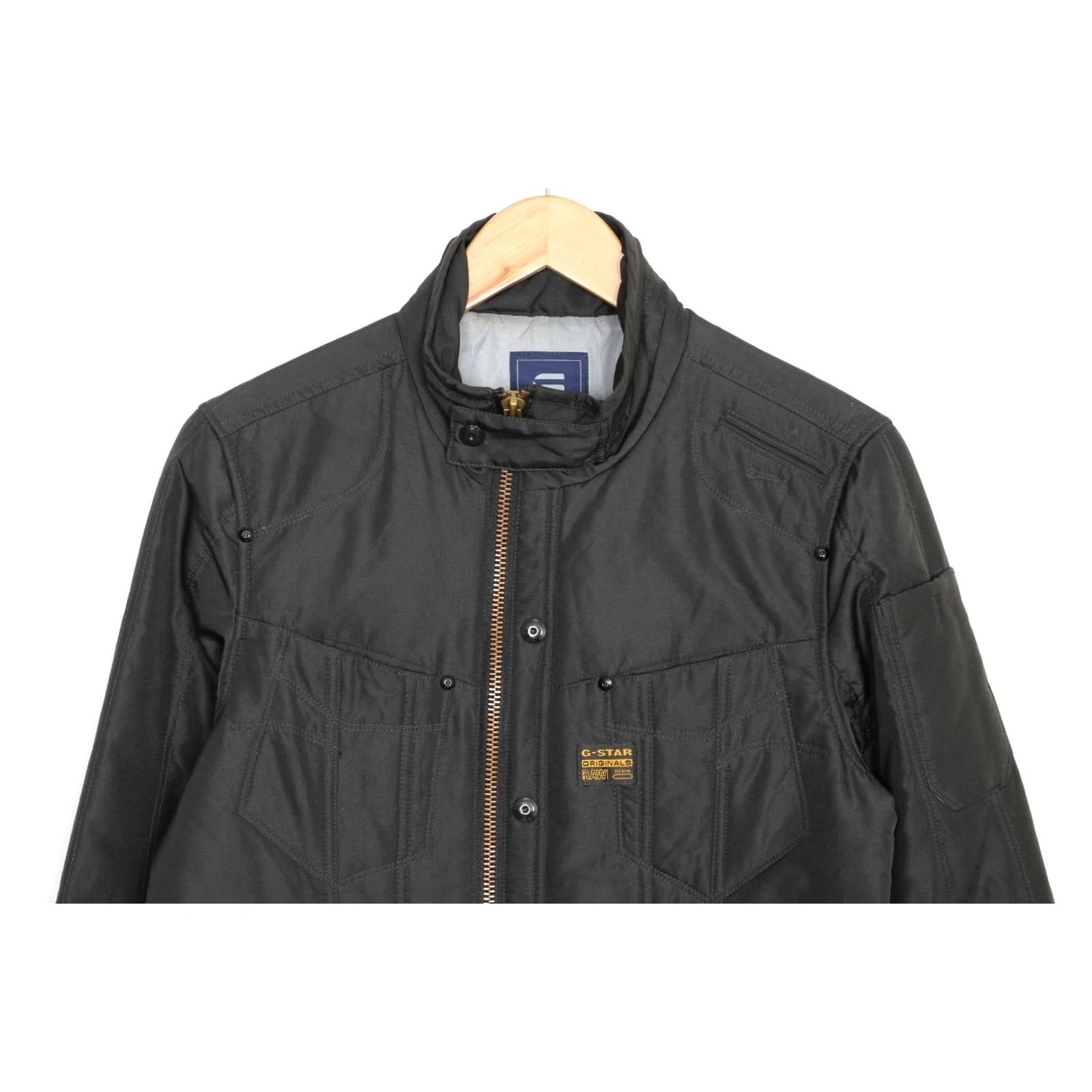 G-Star G-Star MODERNIST RADAR OVERSHIRT L/S Jacket Women M Black Canvas Jacket Womens Size M Modern Designer Casual Autumn Spring Summer Winter Size M / US 6-8 / IT 42-44 - 2 Thumbnail