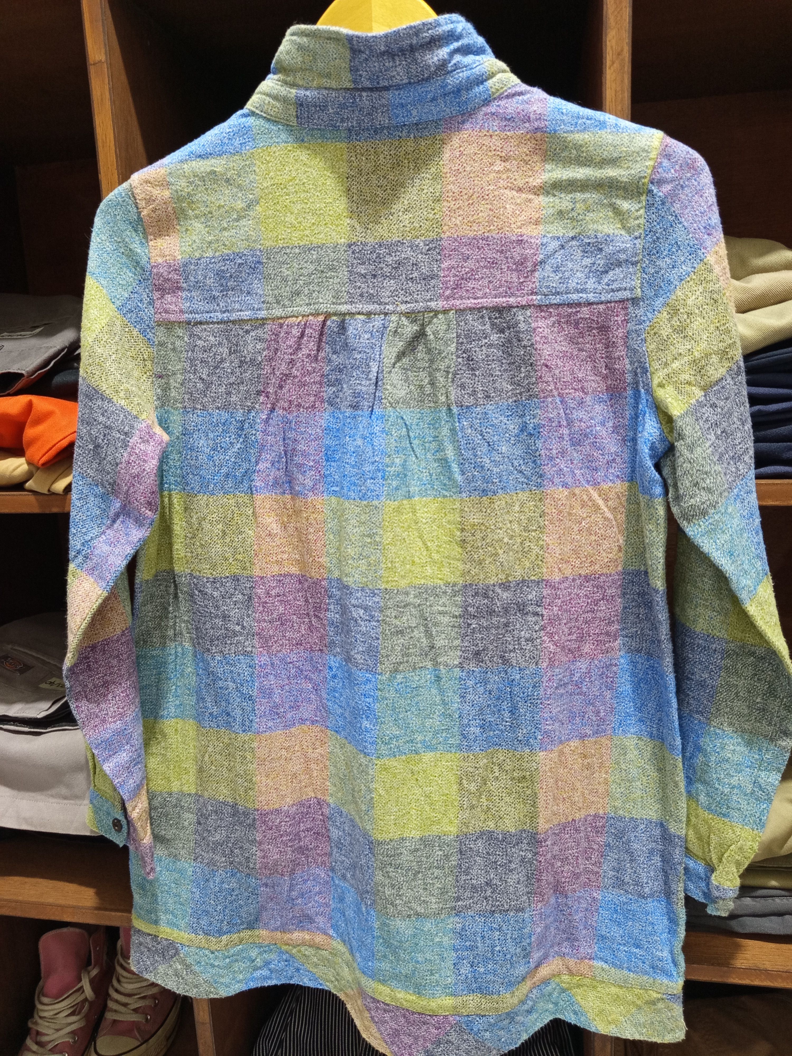 Japanese Brand Vintage Quelle Chance Pastel Plaid Pullover Shirt Size M / US 6-8 / IT 42-44 - 7 Thumbnail