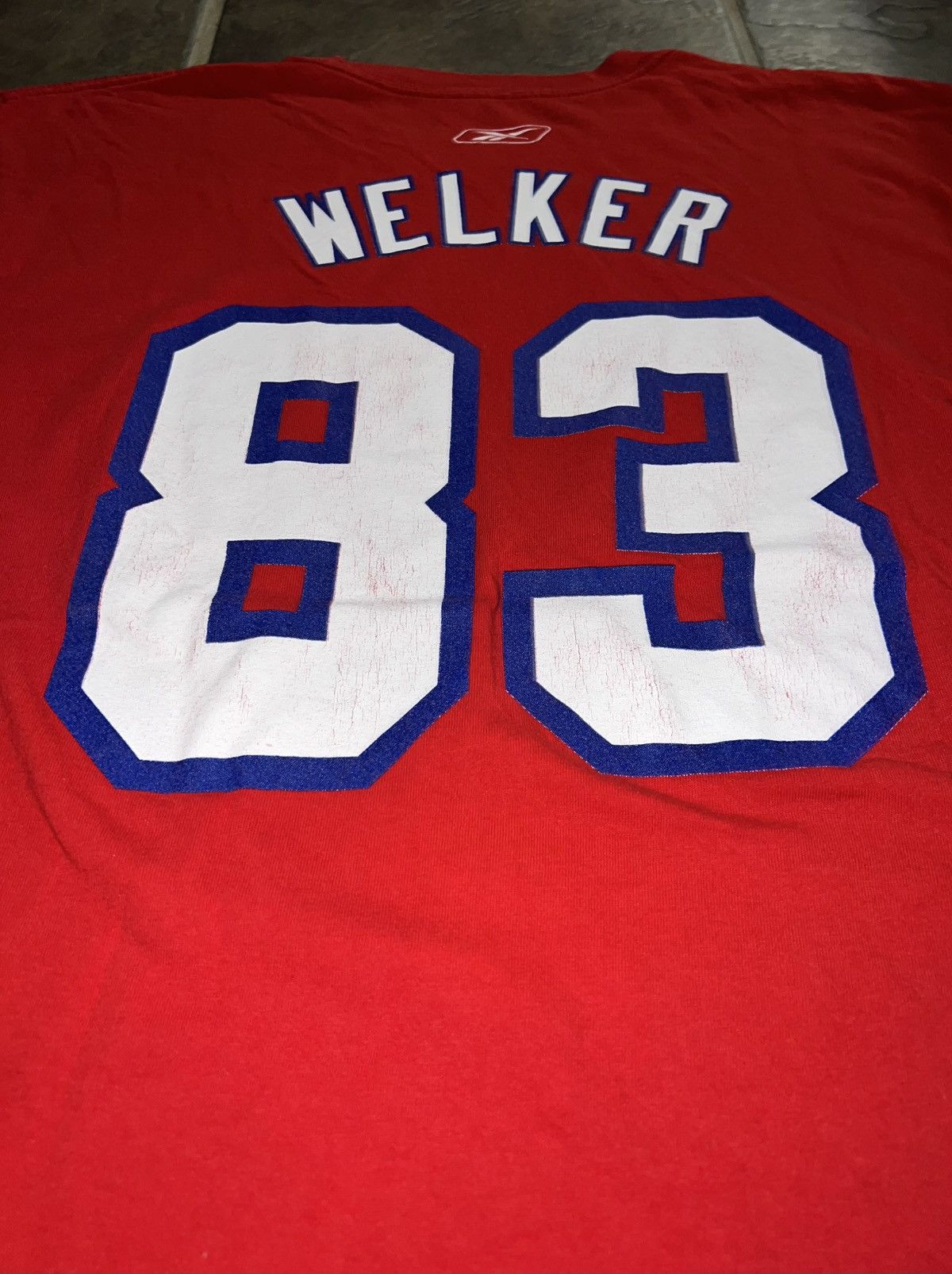 NFL × Reebok × Vintage VINTAGE 2011 WES WELKER T-SHIRT Size US L / EU 52-54 / 3 - 13 Thumbnail