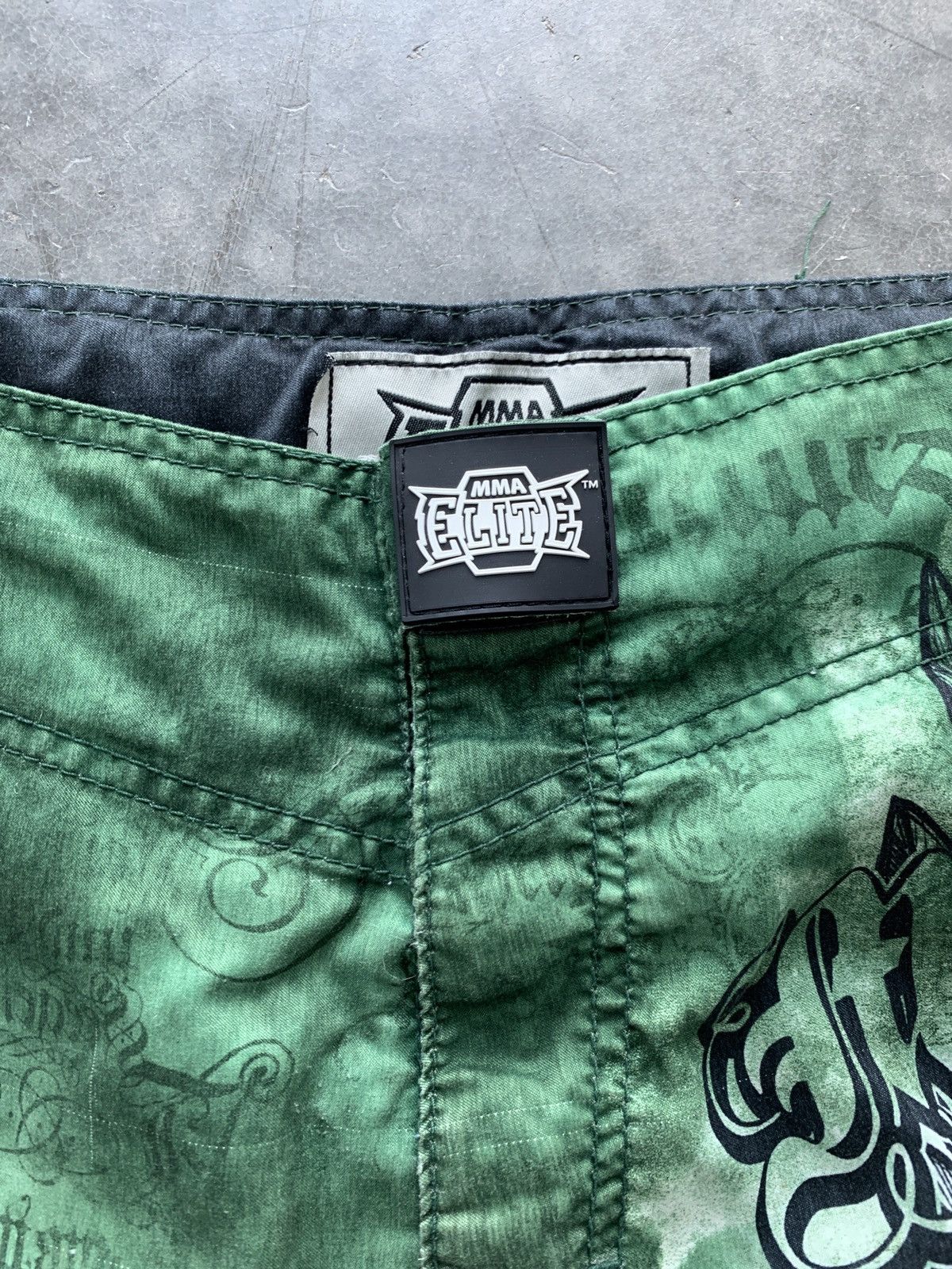 Vintage Crazy Cyber Y2K MMA Elite Swim Trunks Size US 38 / EU 54 - 4 Thumbnail