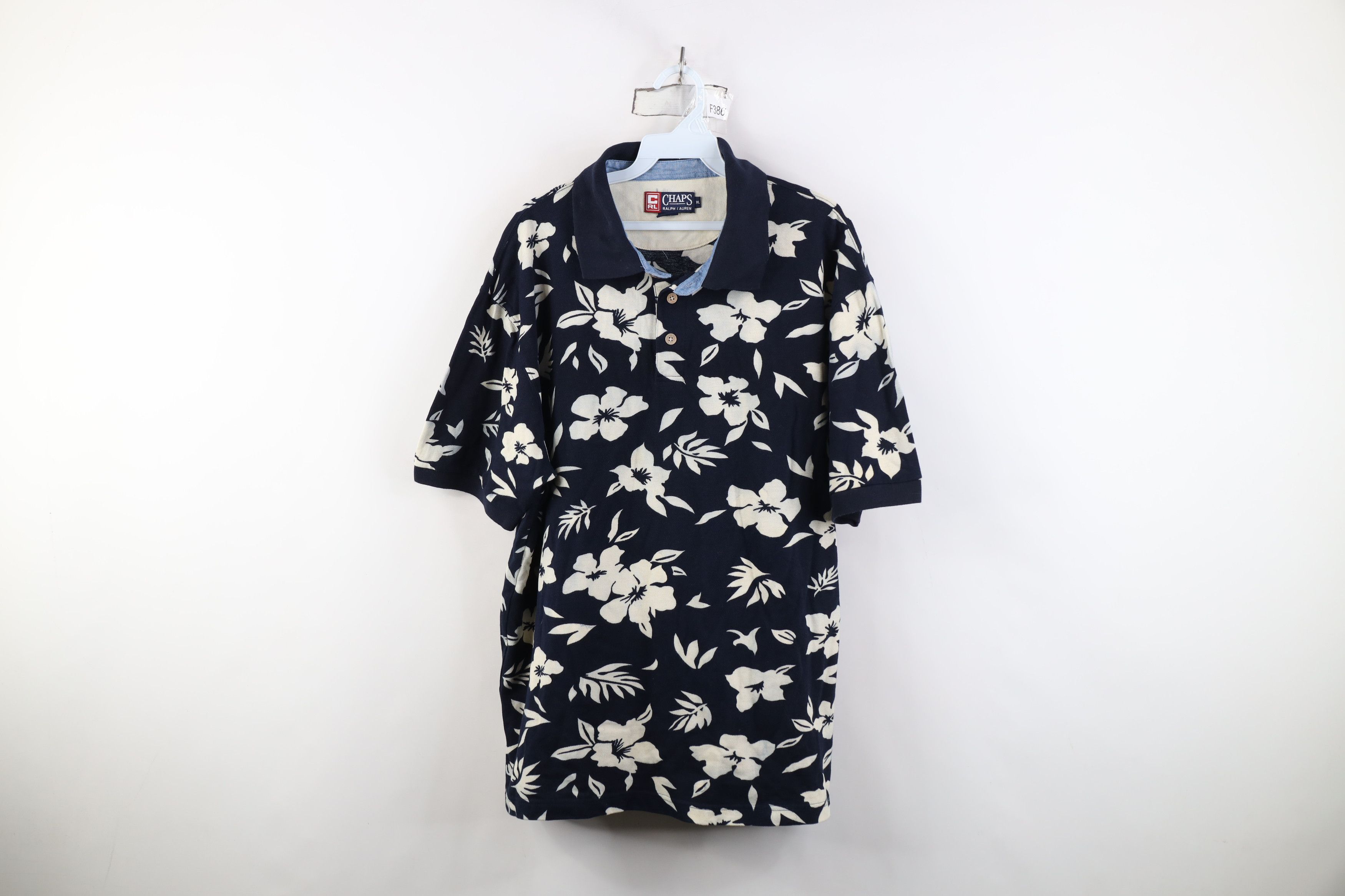 Ralph Lauren Vintage 90s Chaps Ralph Lauren Hawaiian Golf Polo Shirt Blue Size US XL / EU 56 / 4 - 1 Thumbnail