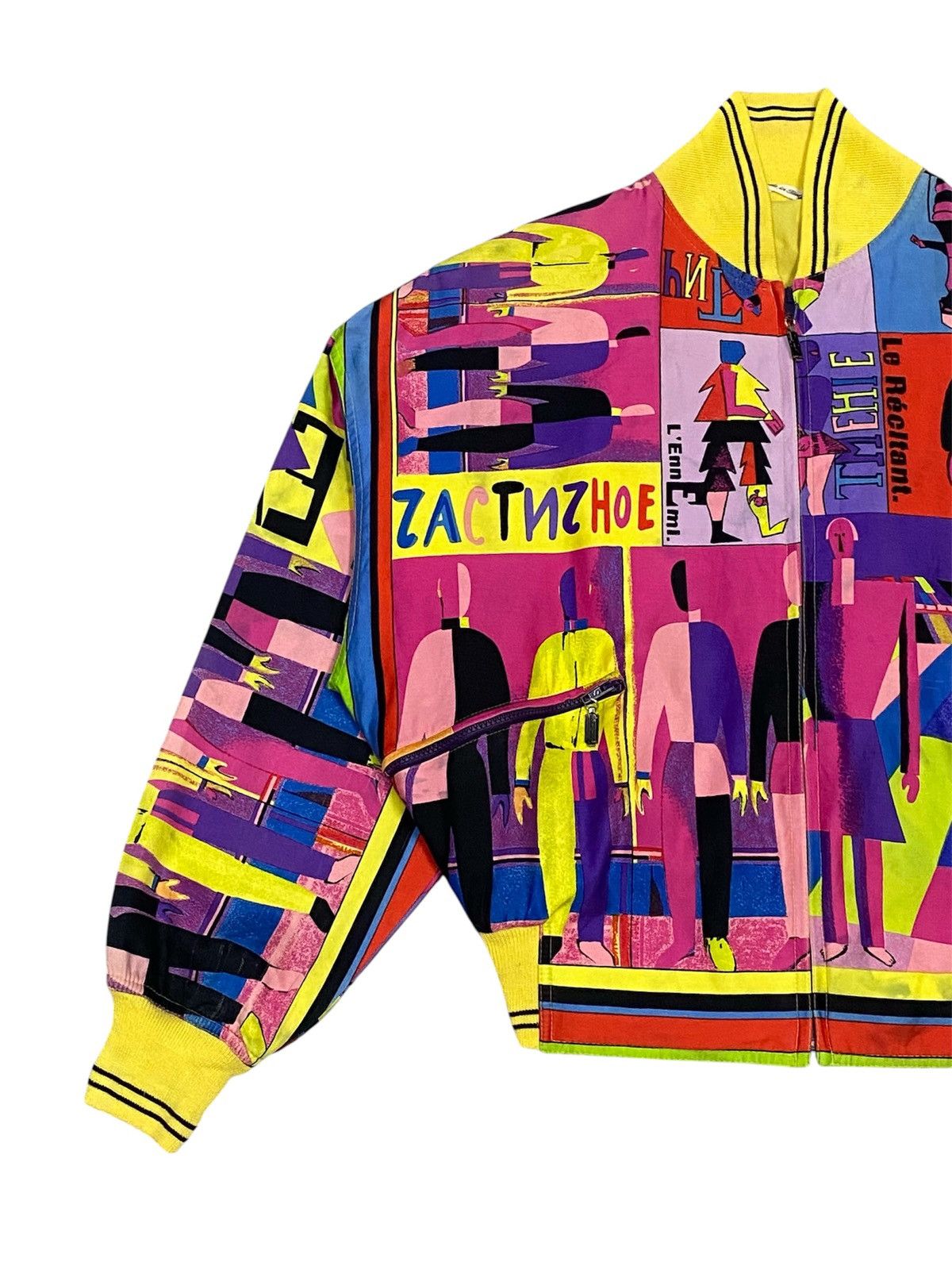 Versace 1992 Gianni Versace “Malevich” Inspired Unisex Bomber Jacket Size XL / US 12-14 / IT 48-50 - 16 Thumbnail