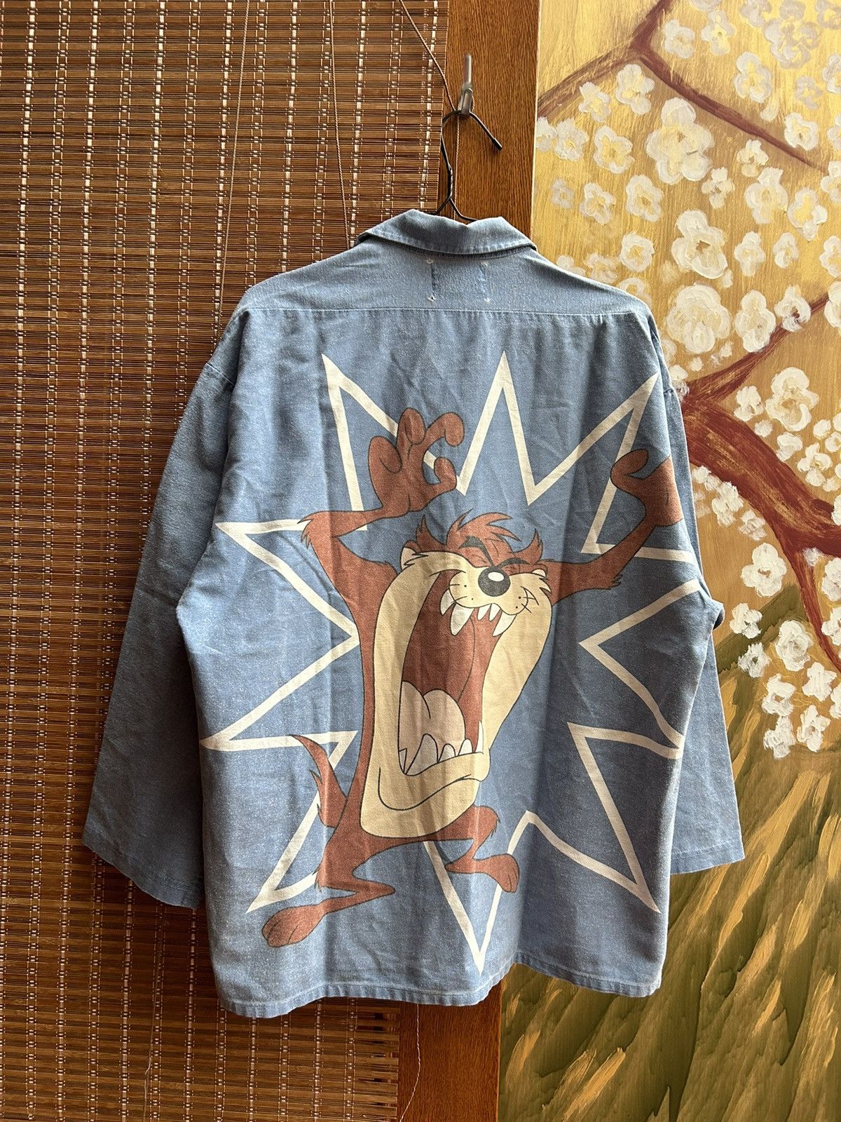 Vintage 90’s Tenue De Soiree Looney Tunes Taz AOP Open Collar Shirt Size US L / EU 52-54 / 3 - 2 Thumbnail