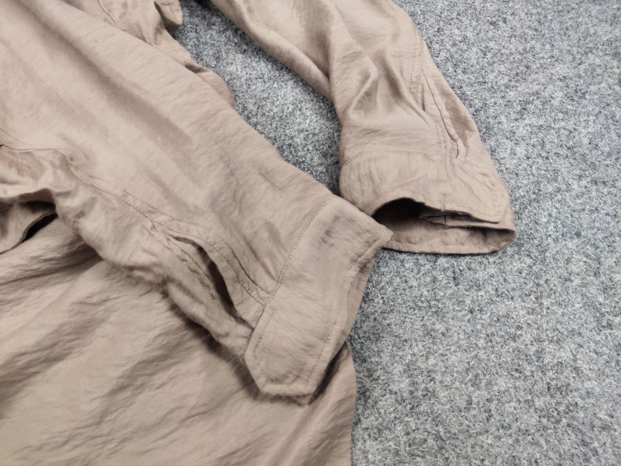 Allsaints All Saints Kinsley Parka Hooded Zip Up Tan Jacket Coat Size M / US 6-8 / IT 42-44 - 13 Thumbnail