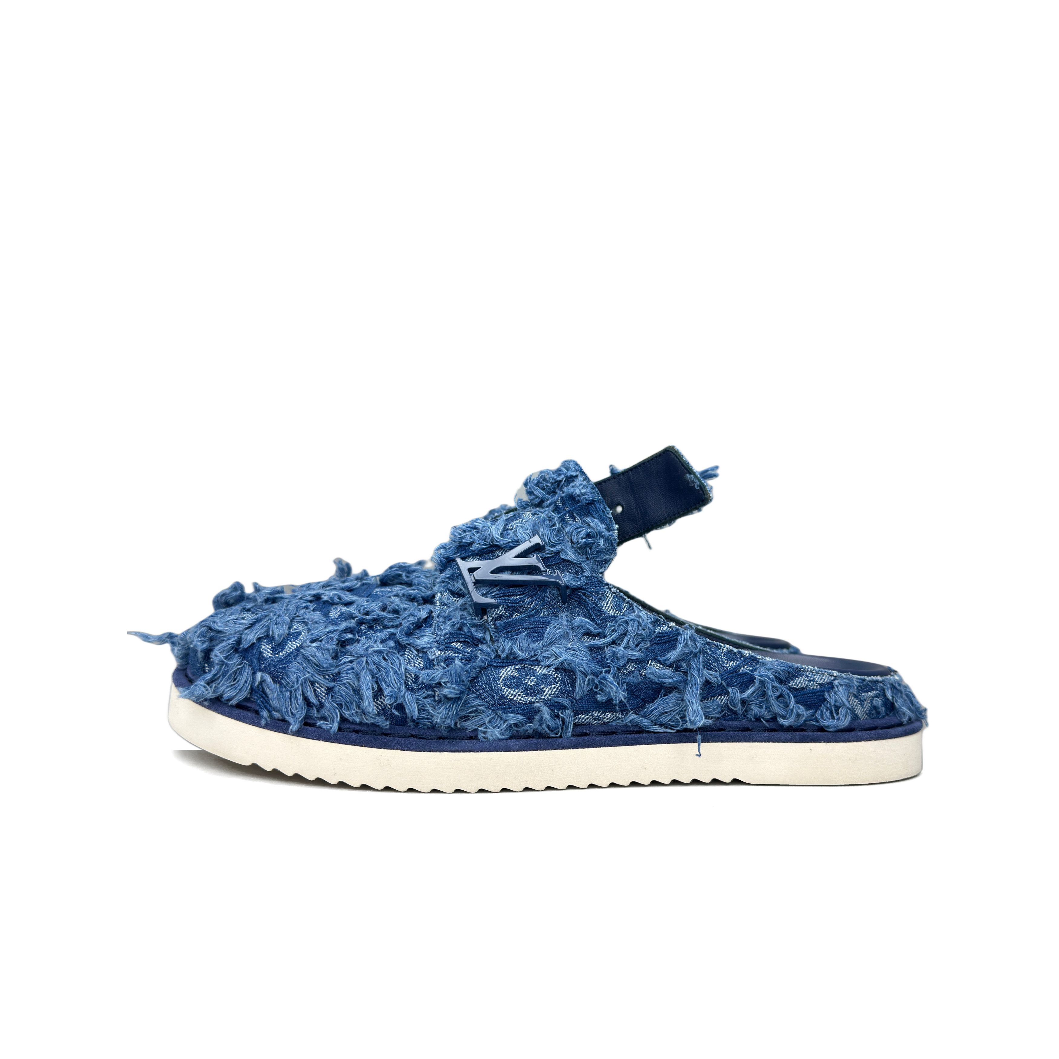 Louis Vuitton Louis Vuitton Frayed Denim Easy Mules Size 9 Size US 9 / EU 42 - 1 Thumbnail