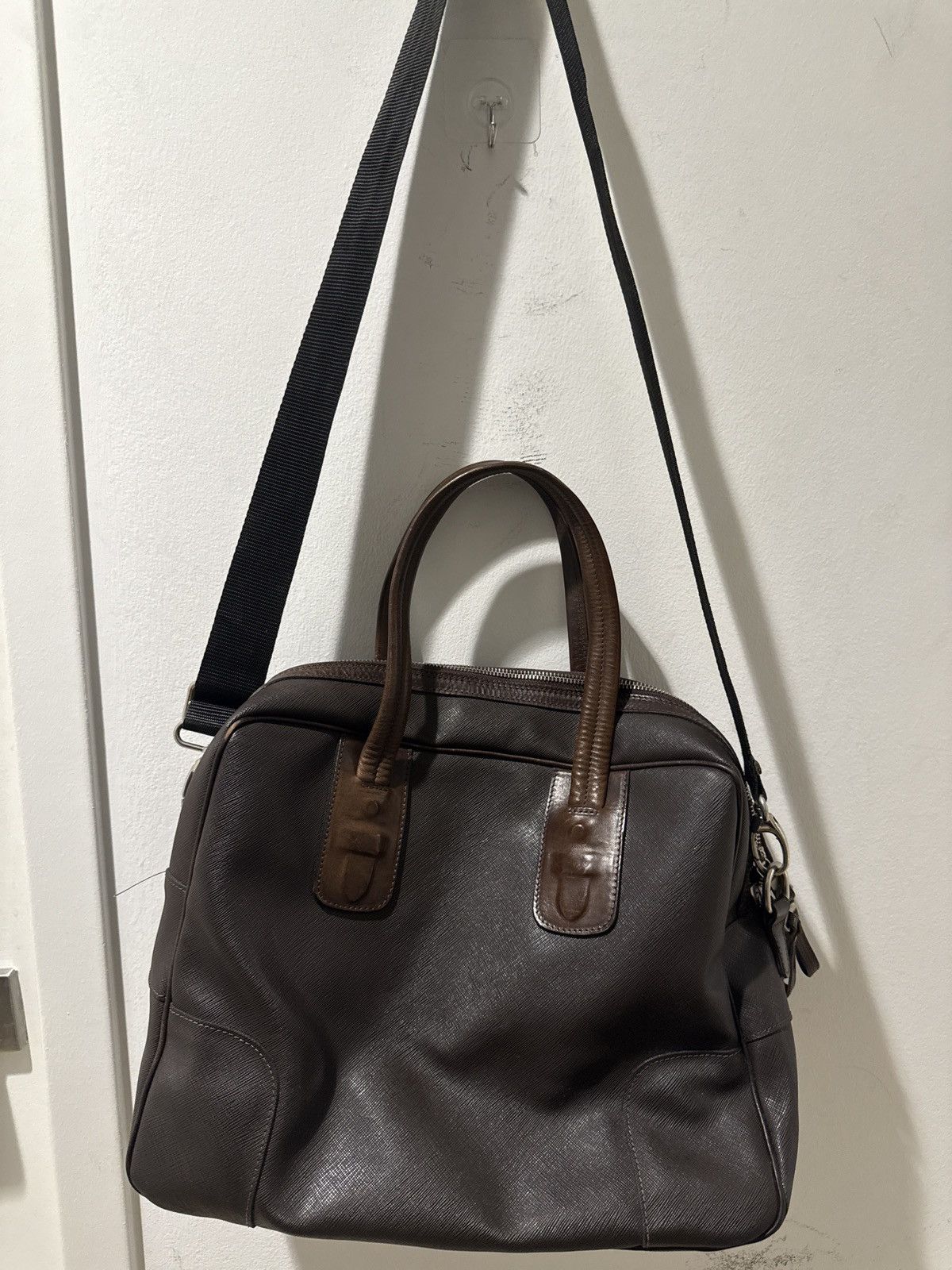Neil Barrett Saffiano leather softshell briefcase Size ONE SIZE - 2 Thumbnail