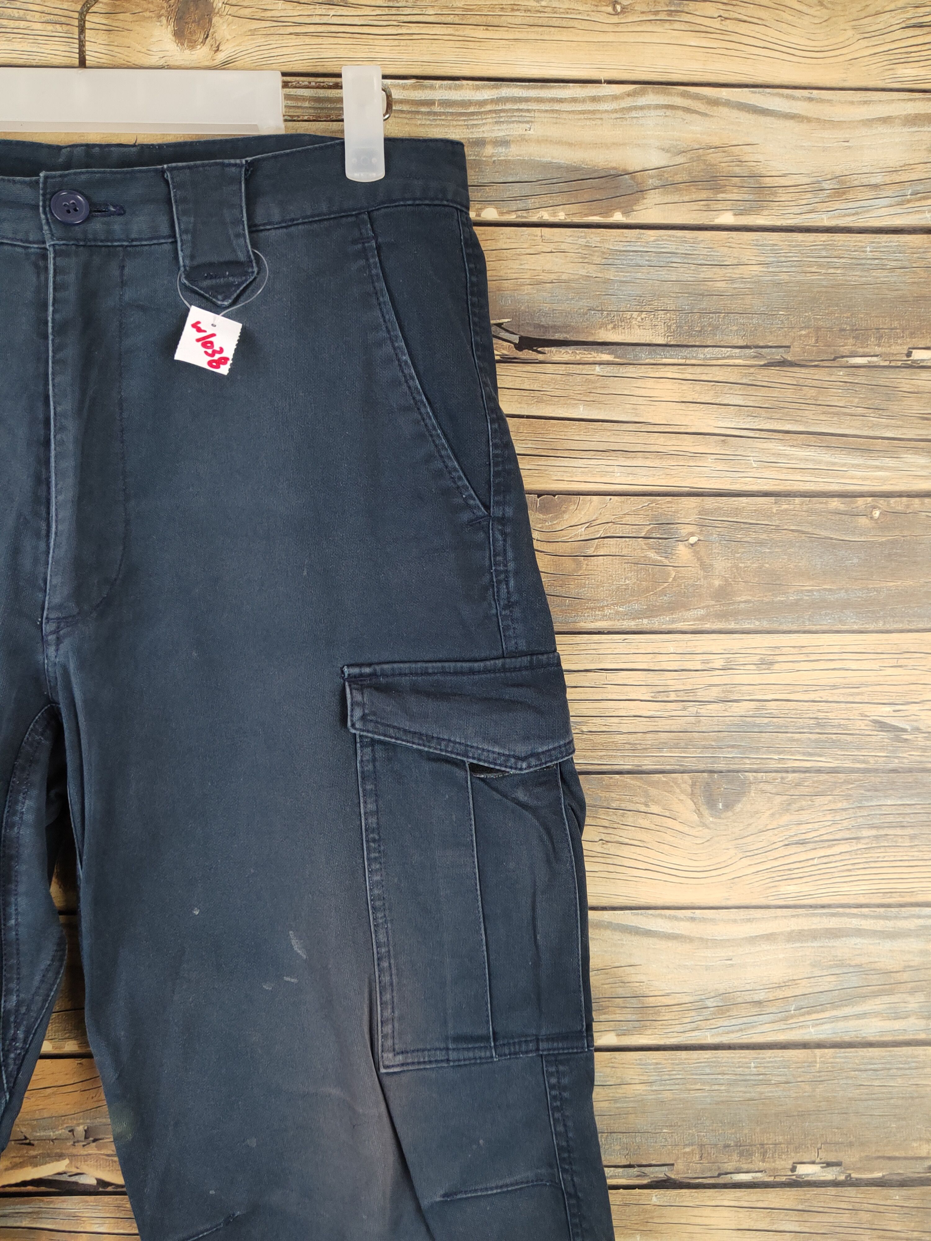 Japanese Brand Japanese Brand Navy Faded Multipocket Cargo Pants #W1038 Size US 31 - 5 Thumbnail