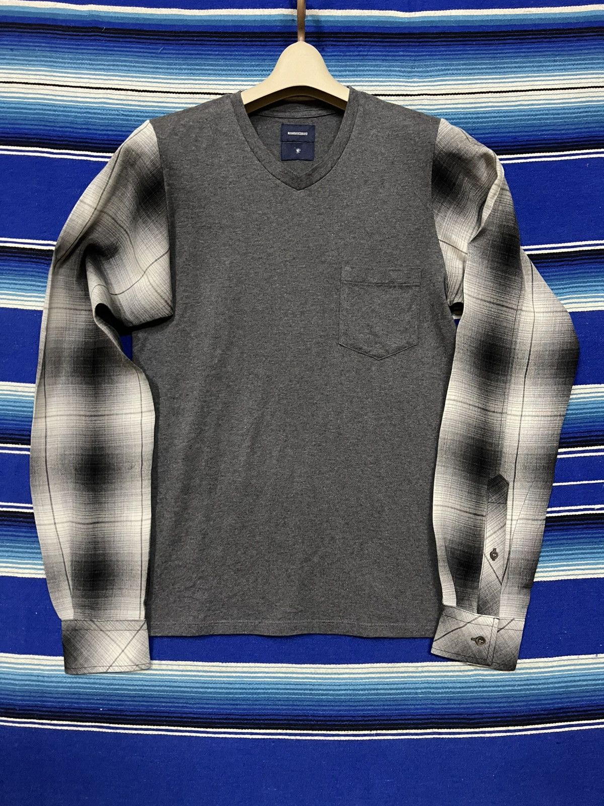 Japanese Brand × Maison MIHARA YASUHIRO OFFER 🔥MIHARA YASUHIRO Tshirt Long Sleeve Checkerd Size M / US 6-8 / IT 42-44 - 1 Thumbnail
