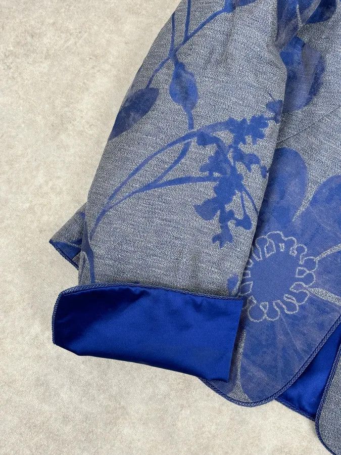 Armani Collezioni SS2011 Armani Collezioni Grey & Blue Floral Blazer Jacket Size M / US 6-8 / IT 42-44 - 8 Thumbnail