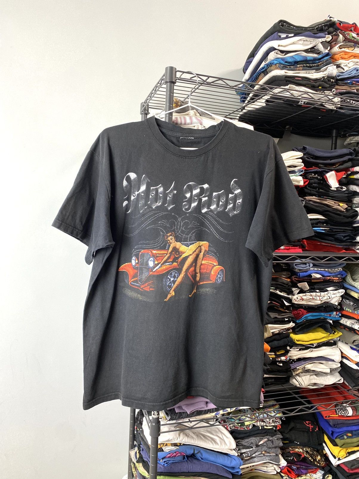 Band Tees Vintage Hot Rod Sexy Girl T Shirt Pin Up Size US M / EU 48-50 / 2 - 1 Thumbnail