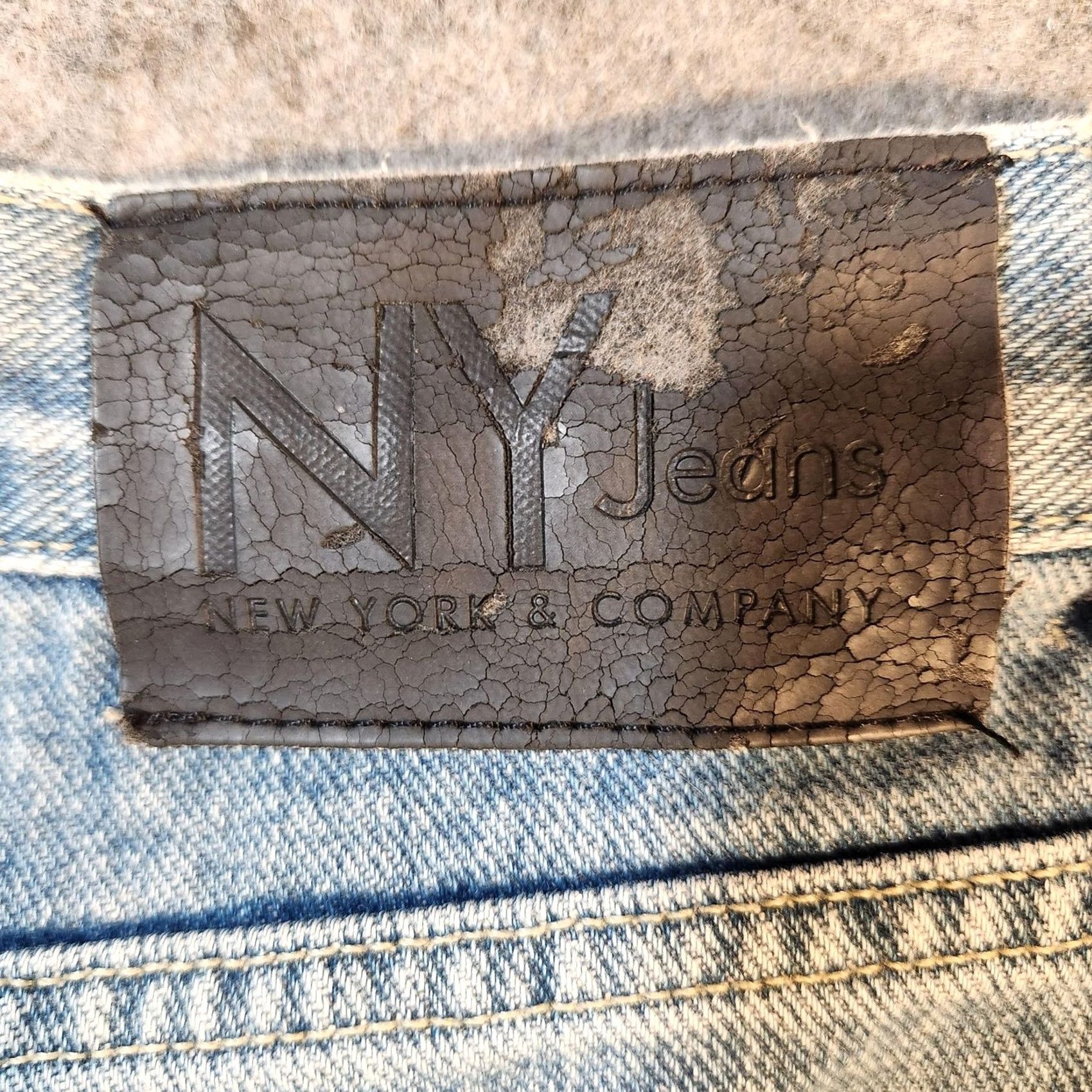 Vintage Vintage NY Jeans New York & Company Jeans Womens 12 Blue Original Denim Pants Straight Regular 30x30.5 Womens Size 34" / US 12 / IT 48 - 5 Thumbnail