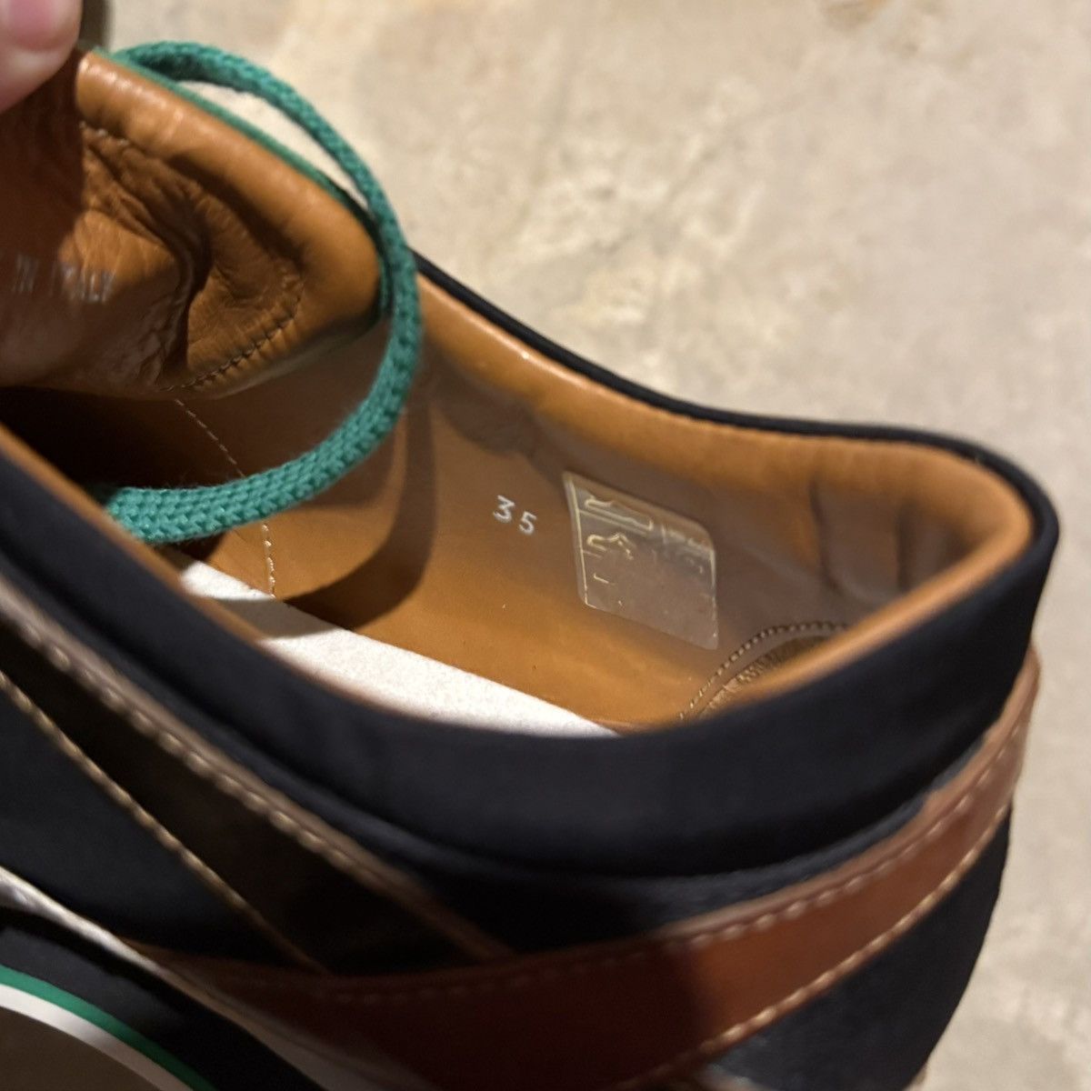 Jimmy Choo Jimmy Choo London Iconic Green Mix Media Logo Sneakers EU 35 Size US 5 / IT 35 - 15 Thumbnail
