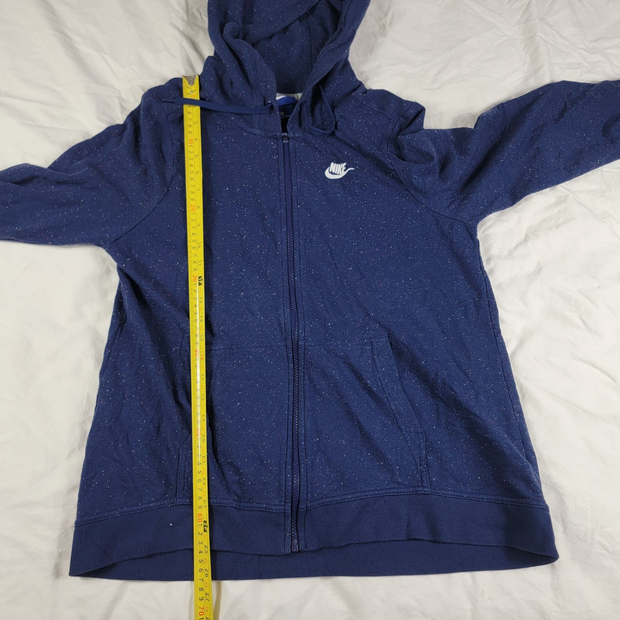 Nike Nike Adults Large Blue Speckled Full Zip Hoodie Sweater Casu Size US L / EU 52-54 / 3 - 9 Thumbnail