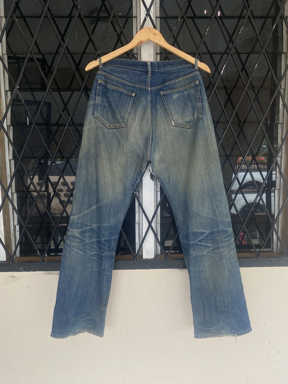 A.P.C. A.P.C Distressed Muddy Selvedge Denim Size US 31 - 2 Thumbnail