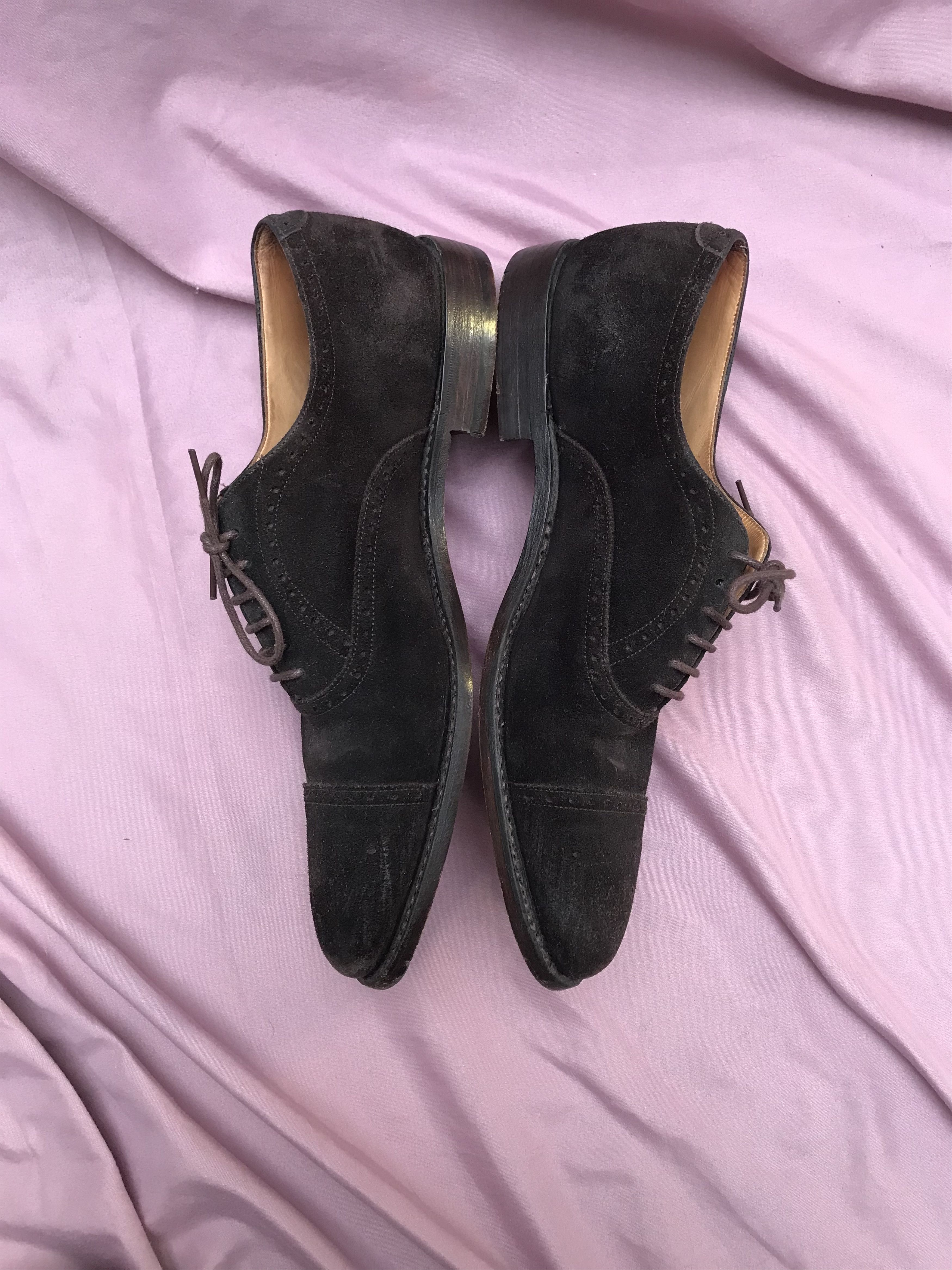 Church's CHURCHS made in england suede unlined oxford shoes Size US 11.5 / EU 44-45 - 8 Thumbnail