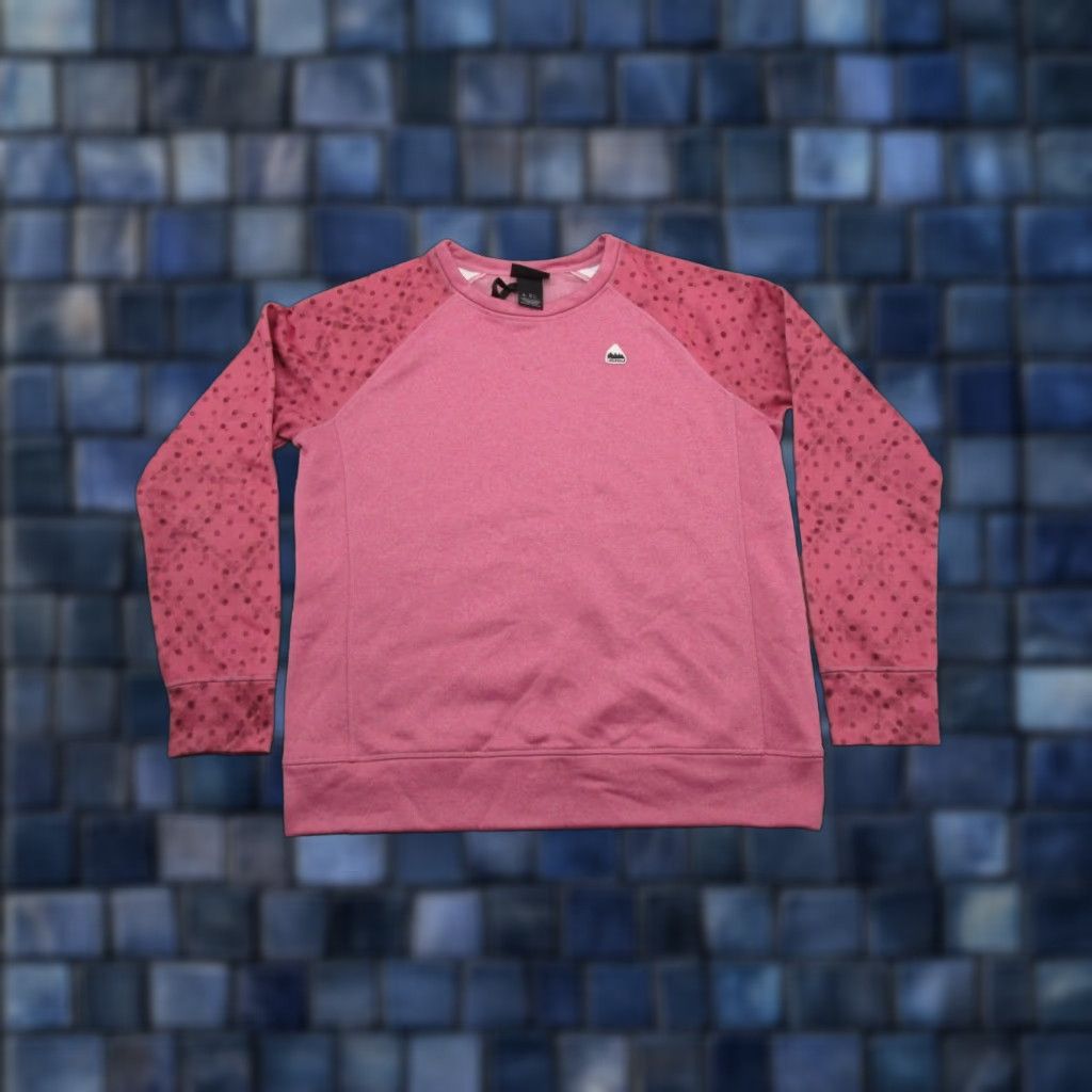 Burton Burton Sweatshirt Raglan Sleeve Pullover Crew Neck Women L Multicolor Thumbholes Ski Snowboard Outdoor Boho Hipster Moutains Oak Crew Size L / US 10 / IT 46 - 1 Thumbnail