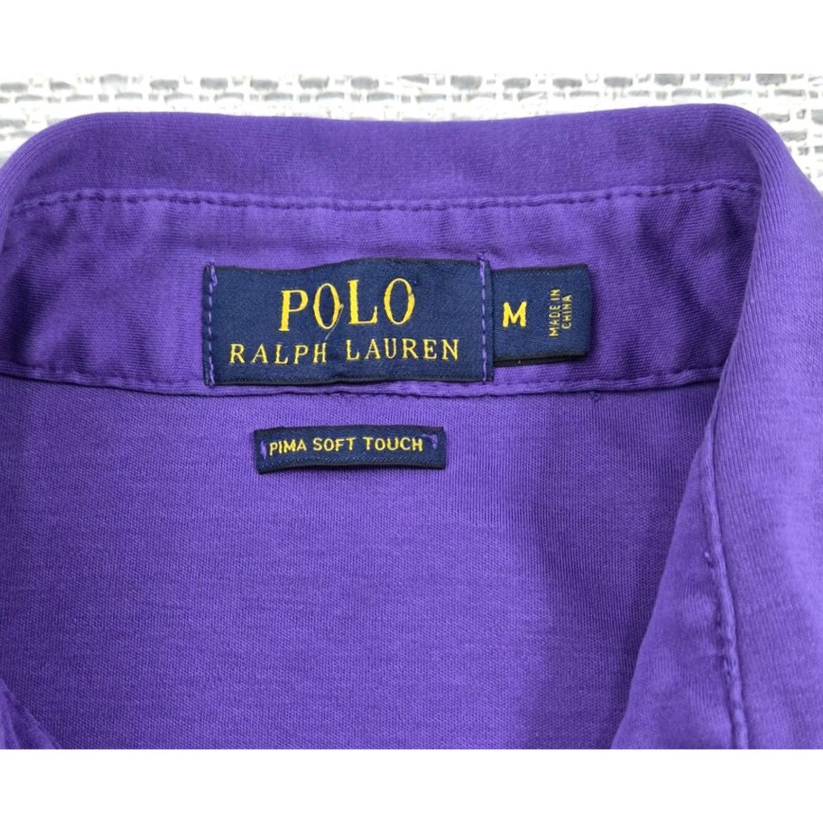 Polo Ralph Lauren Polo Ralph Lauren Polo Shirt Mens Medium Purple Polo Shirt Polo Ralph Lauren Pima Soft Touch Jersey Knit Regular Short Sleeve Size US M / EU 48-50 / 2 - 4 Thumbnail