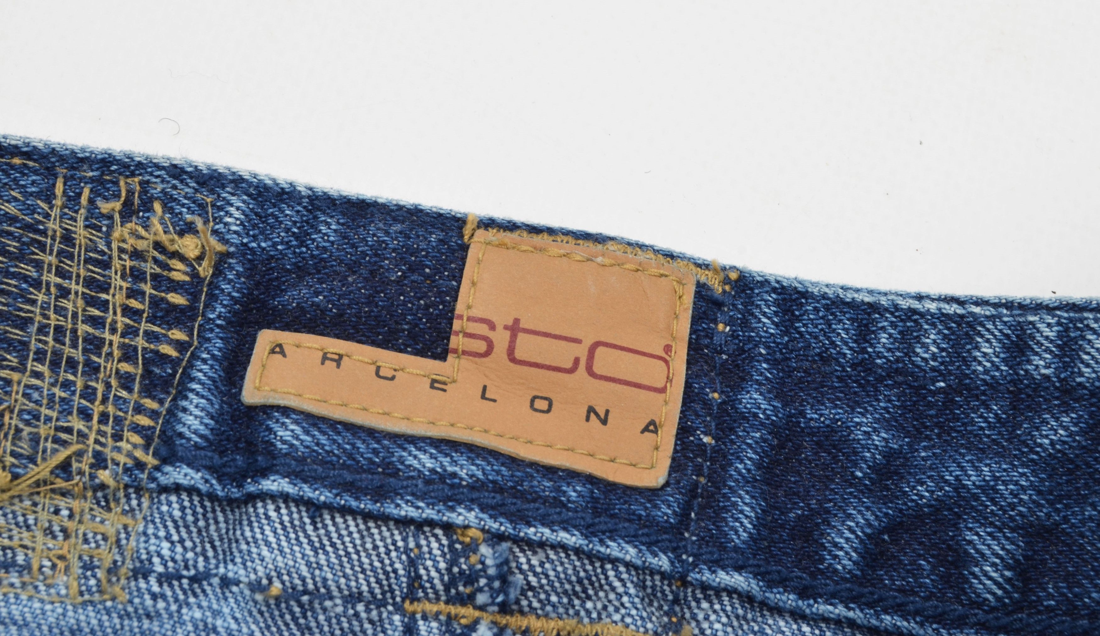 Custo Barcelona × Vintage Custo Barcelona Y2K Denim Mini Grunge Skirt Size 28" / US 6 / IT 42 - 6 Thumbnail
